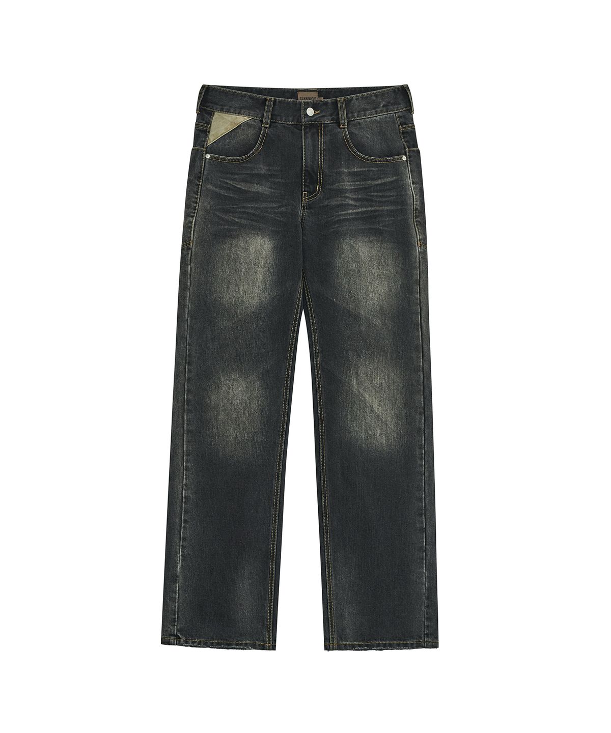 데프가먼츠(DEFGARMENTS) VT WASHING SAGGING DENIM [BLACK]