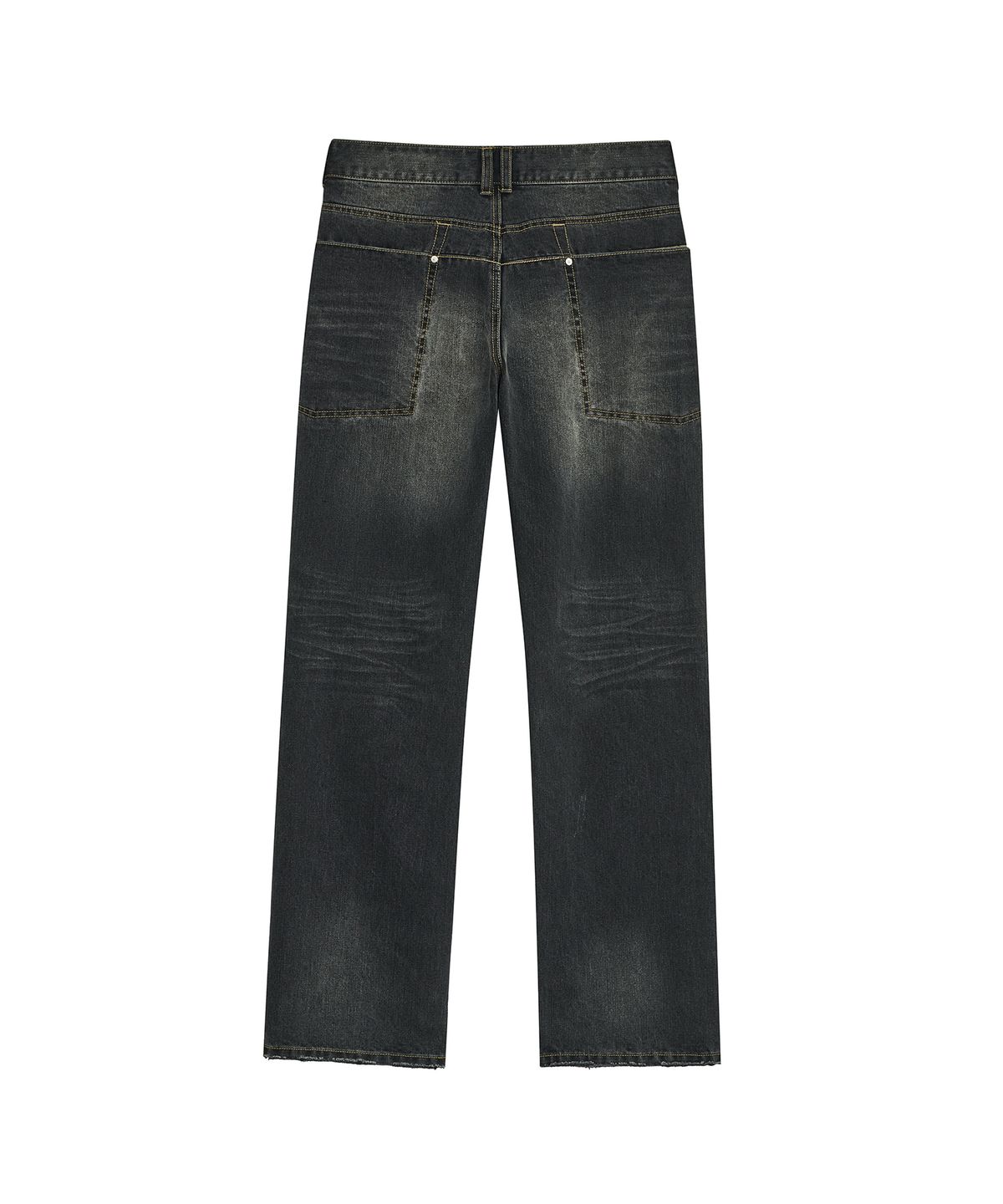 데프가먼츠(DEFGARMENTS) VT WASHING SAGGING DENIM [BLACK]