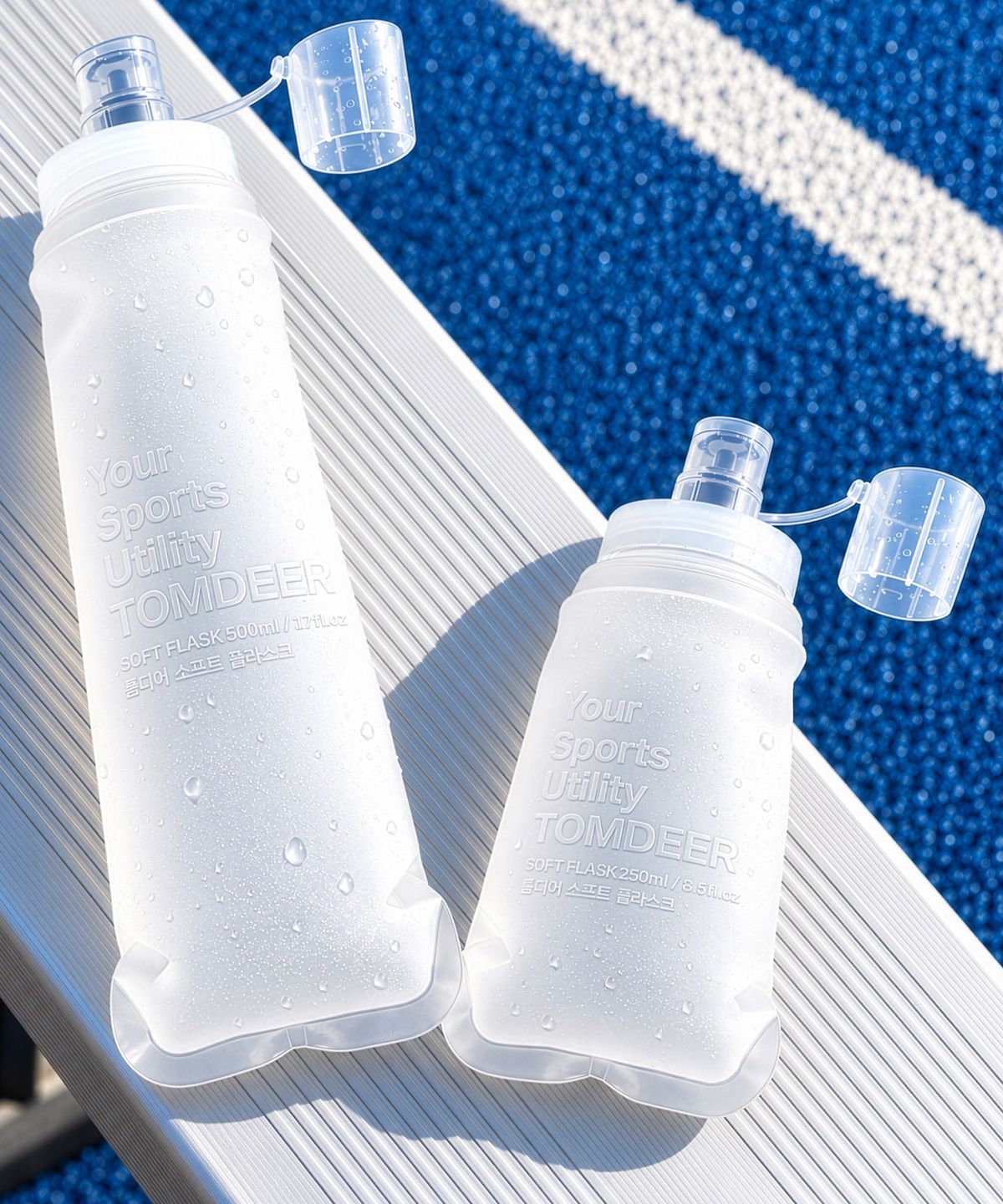 톰디어(TOMDEER) 퓨어 러닝 스포츠 물병 소프트플라스크 500ml