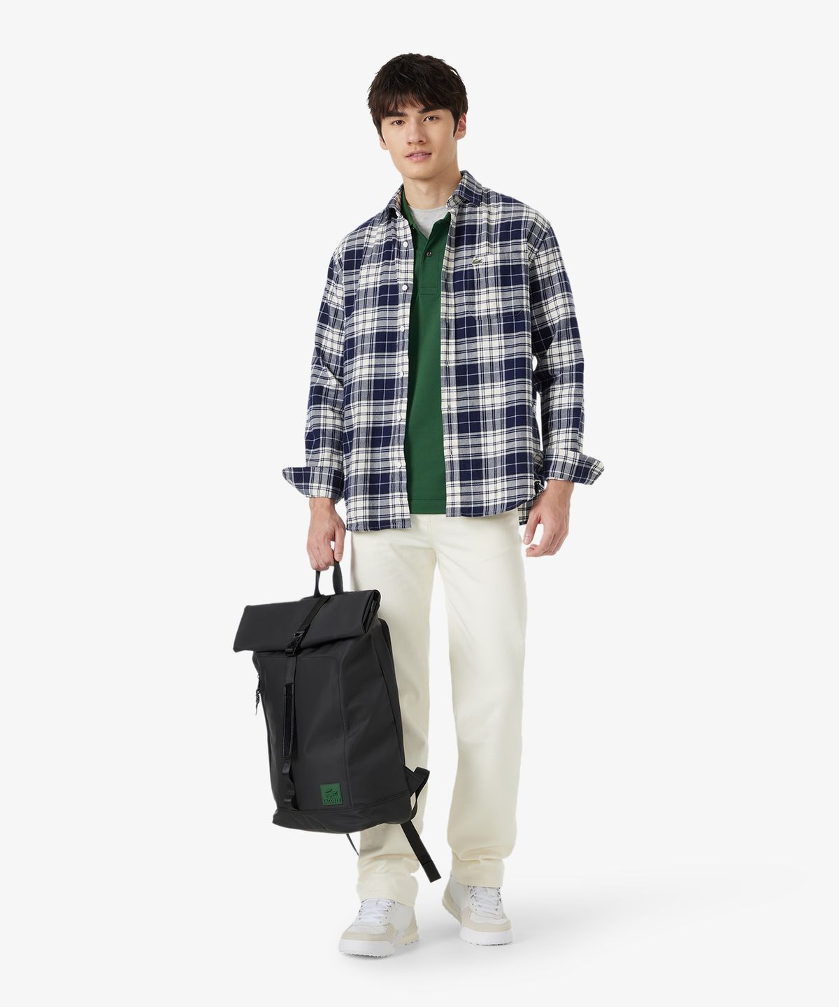 라코스테(LACOSTE) 남성 플란넬 그리드 체크 셔츠 CH3596-56N DCN0