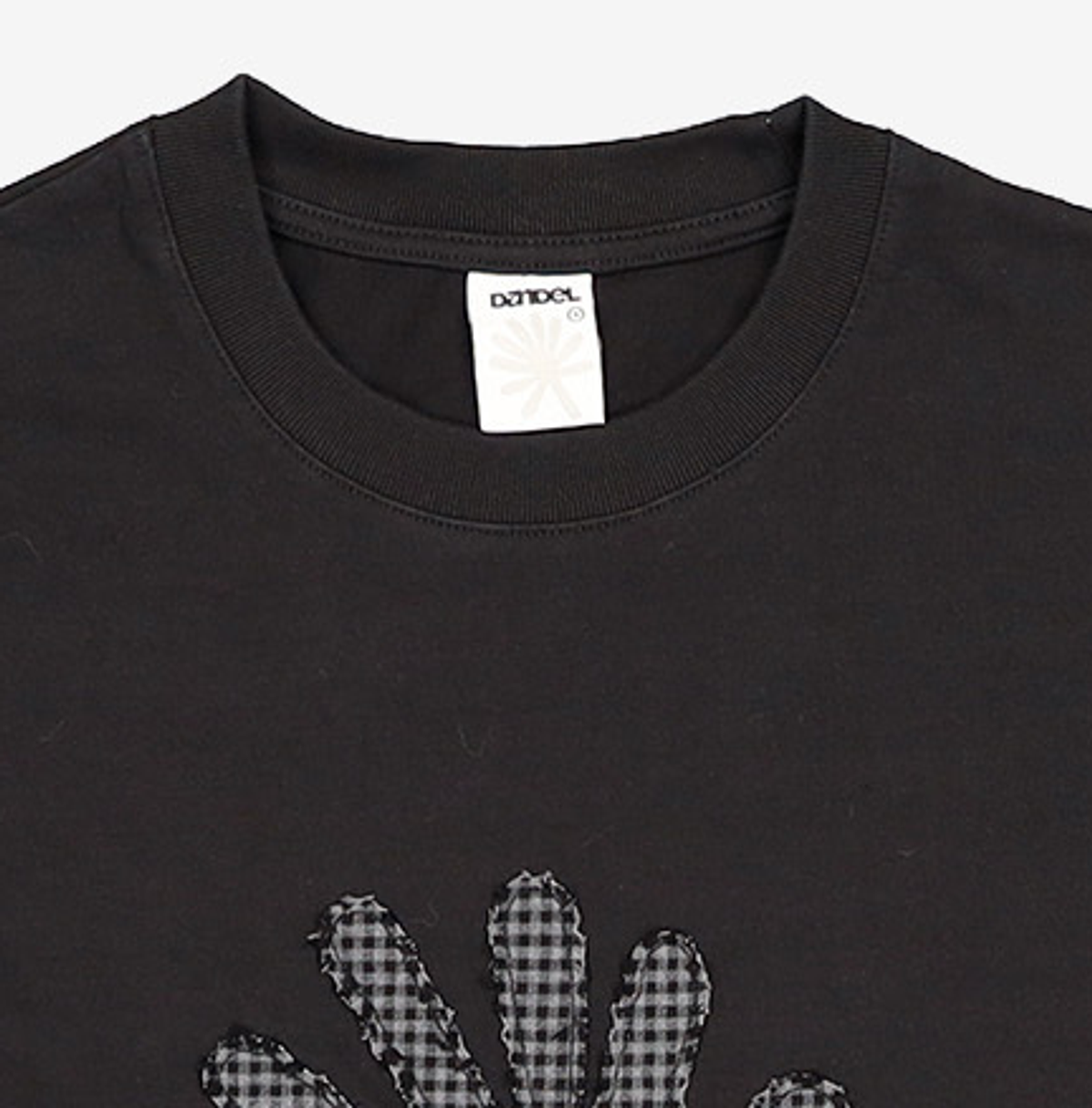 단델(DANDEL) DD symbol applique tee (BLACK) 1