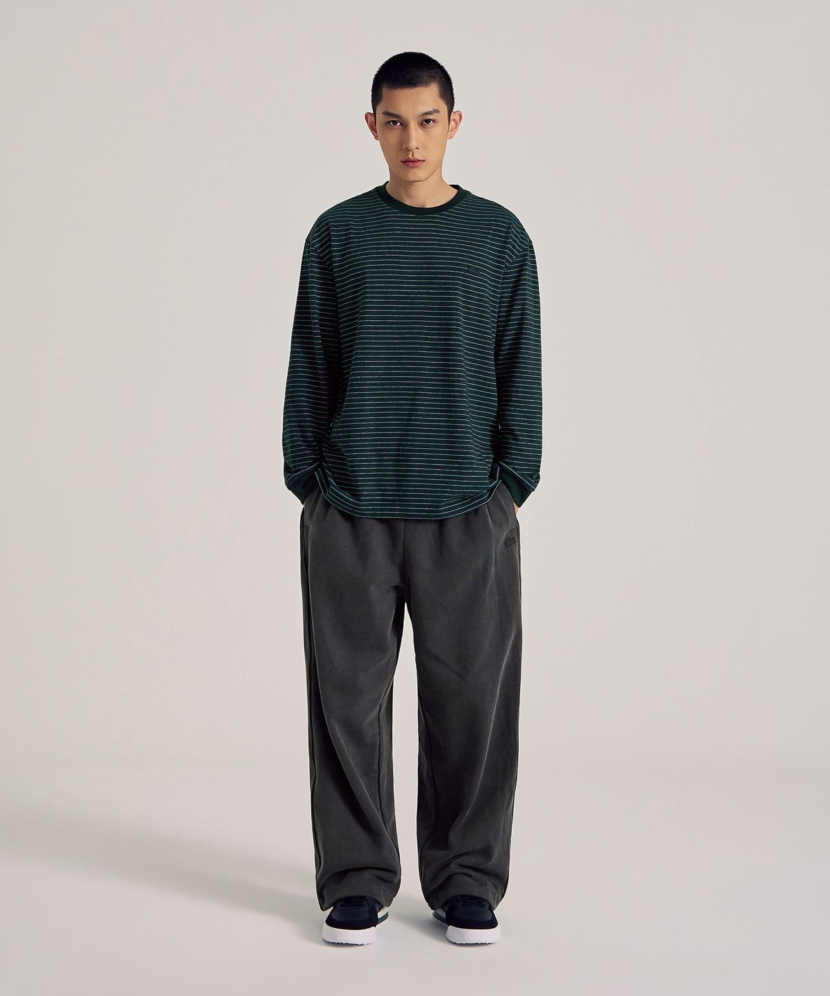 라코스테(LACOSTE) 남성 멀티 스트라이프 긴팔 티셔츠 TH467E-56N YZP