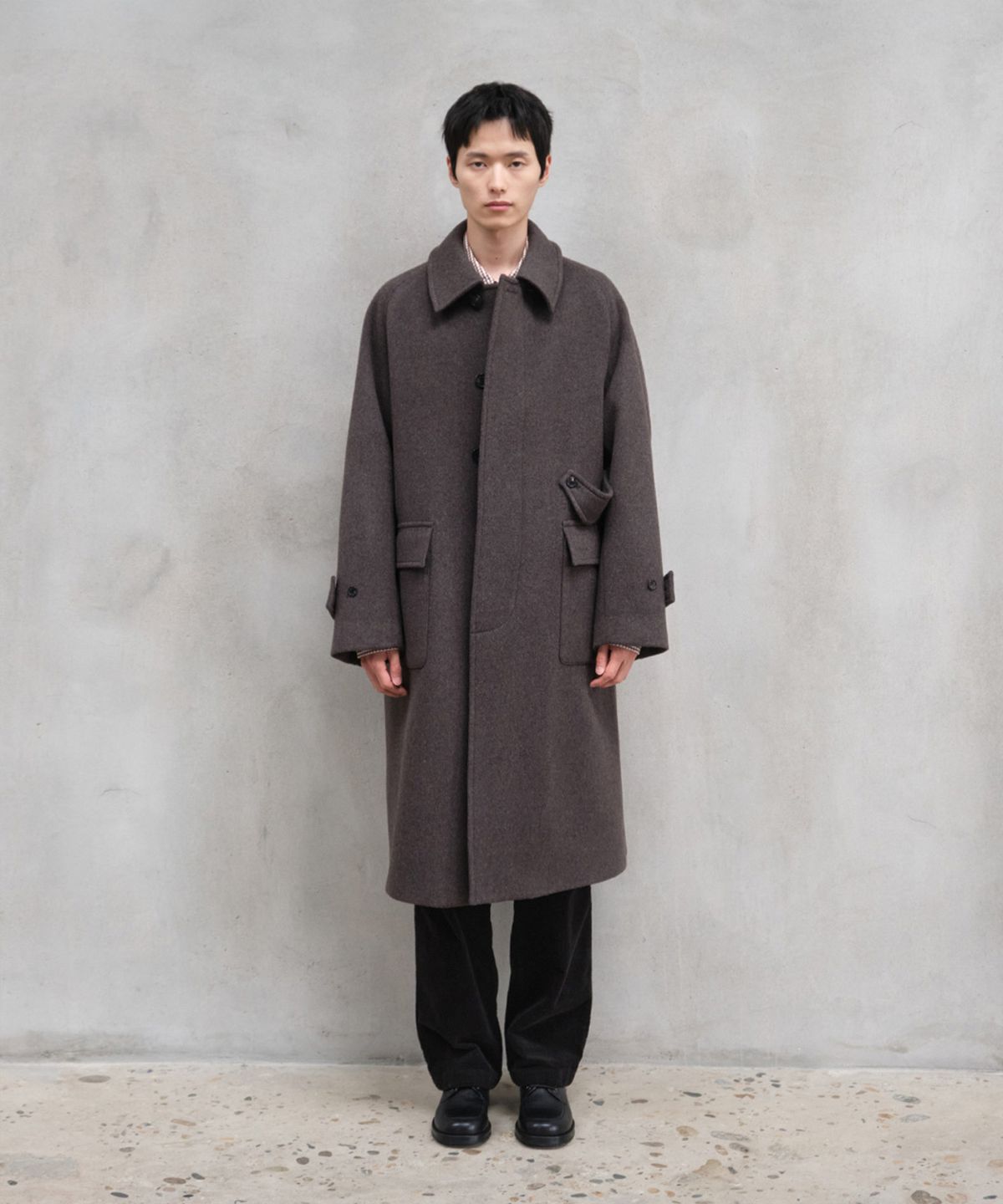 홀리선(HORLISUN) Winterport Wool Coat Spain Olive