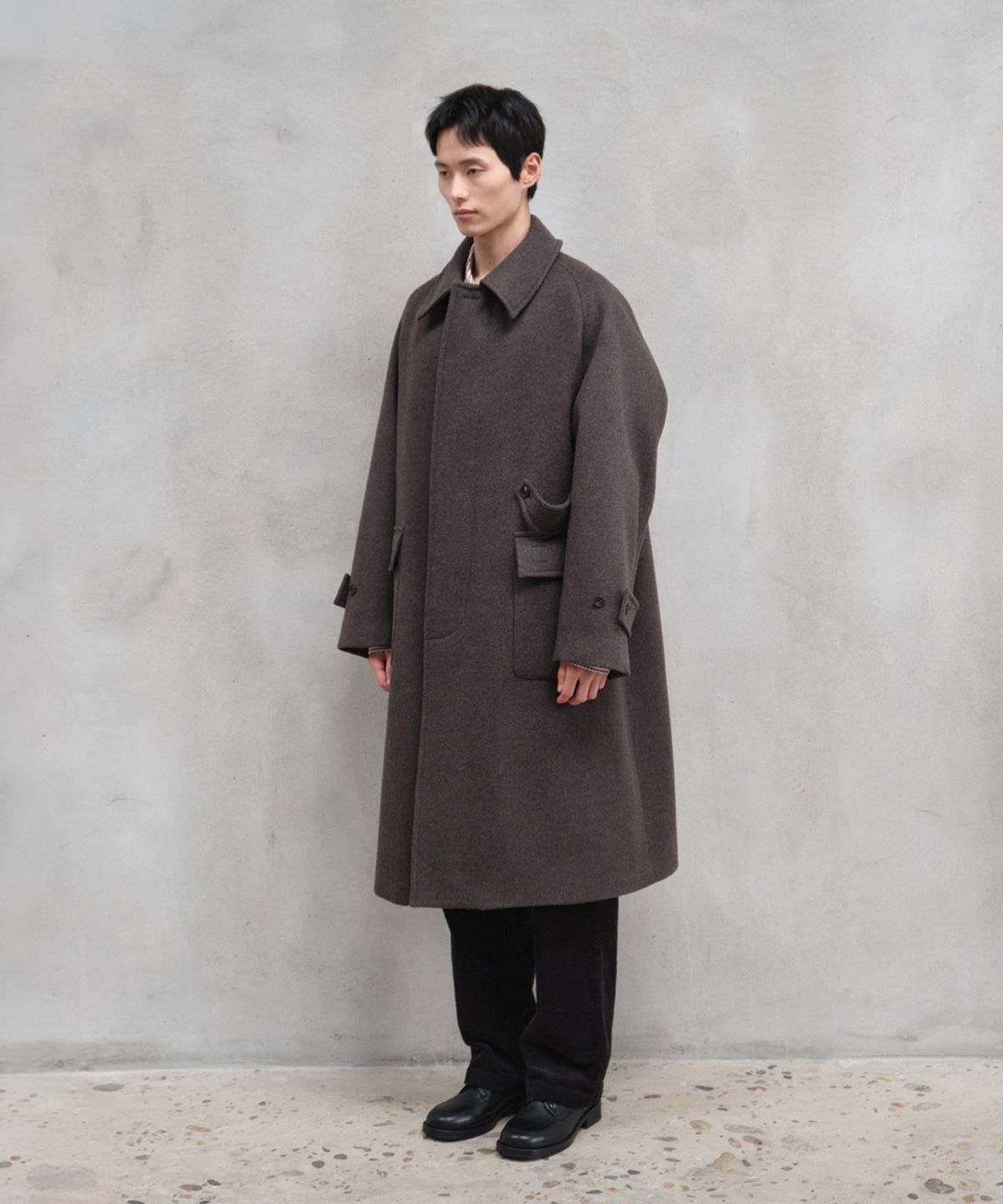 홀리선(HORLISUN) Winterport Wool Coat Spain Olive