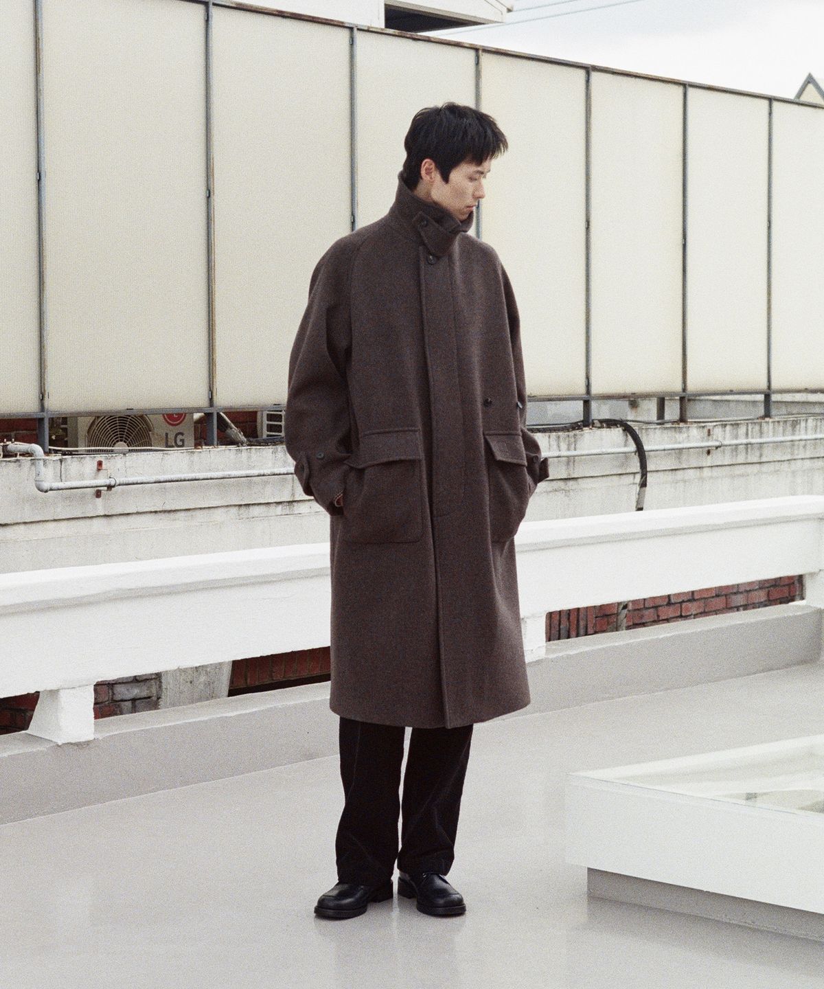 홀리선(HORLISUN) Winterport Wool Coat Spain Olive