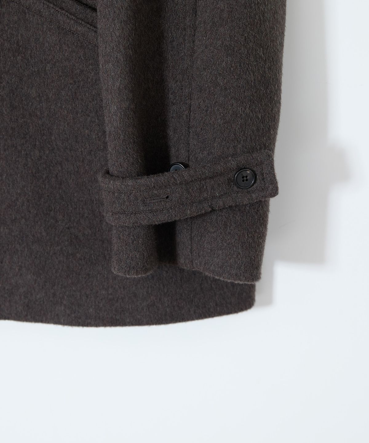 홀리선(HORLISUN) Baron Wool Half Coat Spain Olive