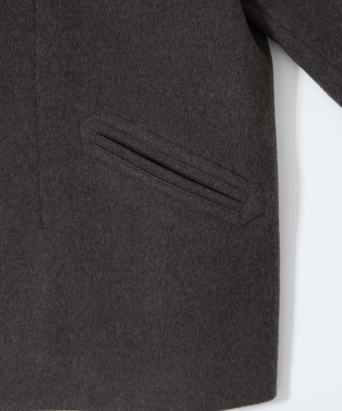 홀리선(HORLISUN) Baron Wool Half Coat Spain Olive