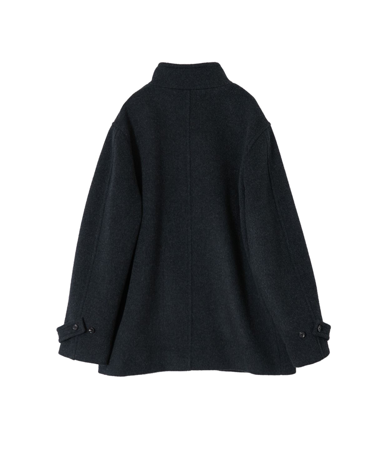 홀리선(HORLISUN) Baron Wool Half Coat Melange Black