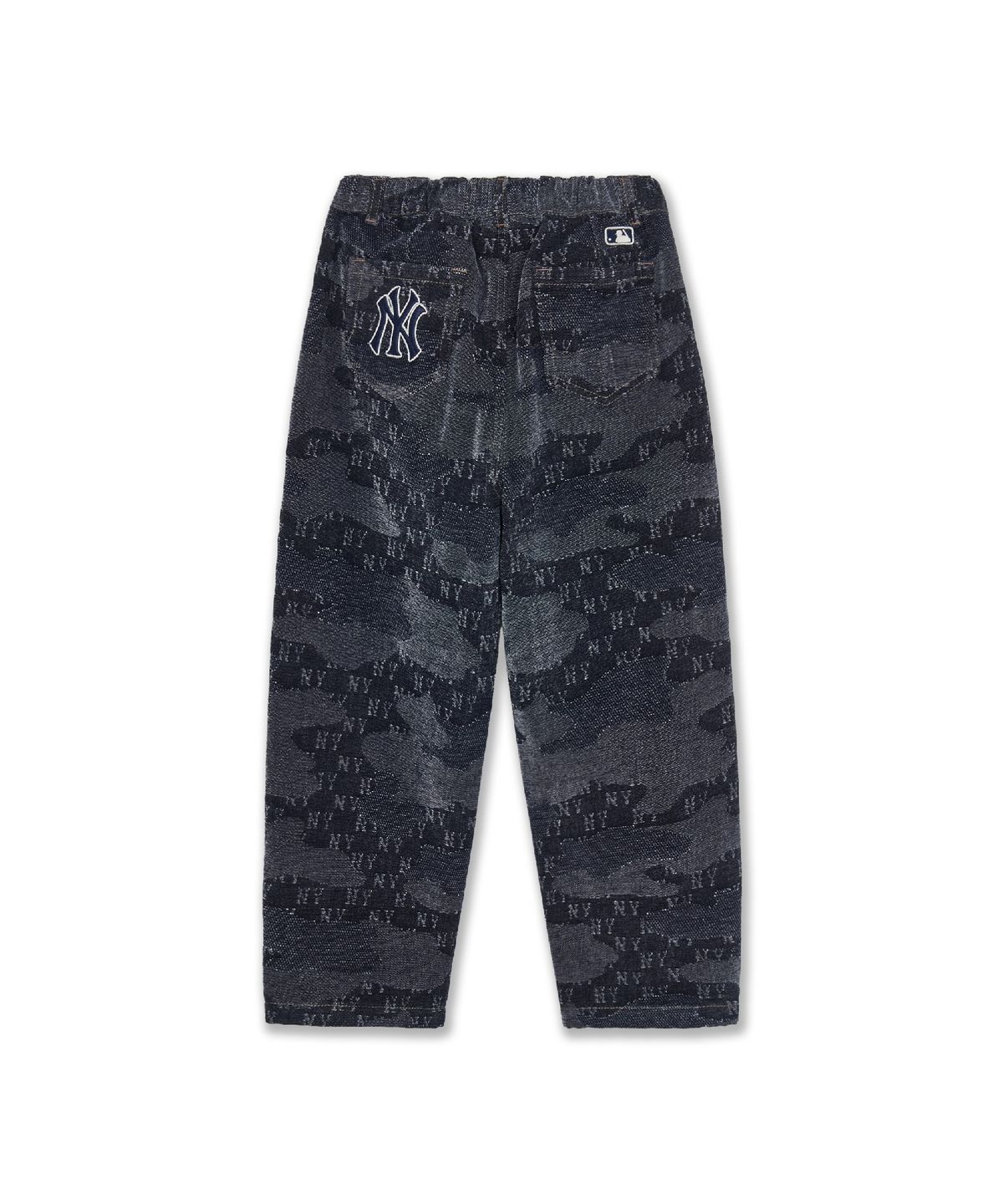 엠엘비 키즈(MLB KIDS) 스트릿 모노그램 커브드 카모셔닐JQD 데님팬츠 NY (Navy)