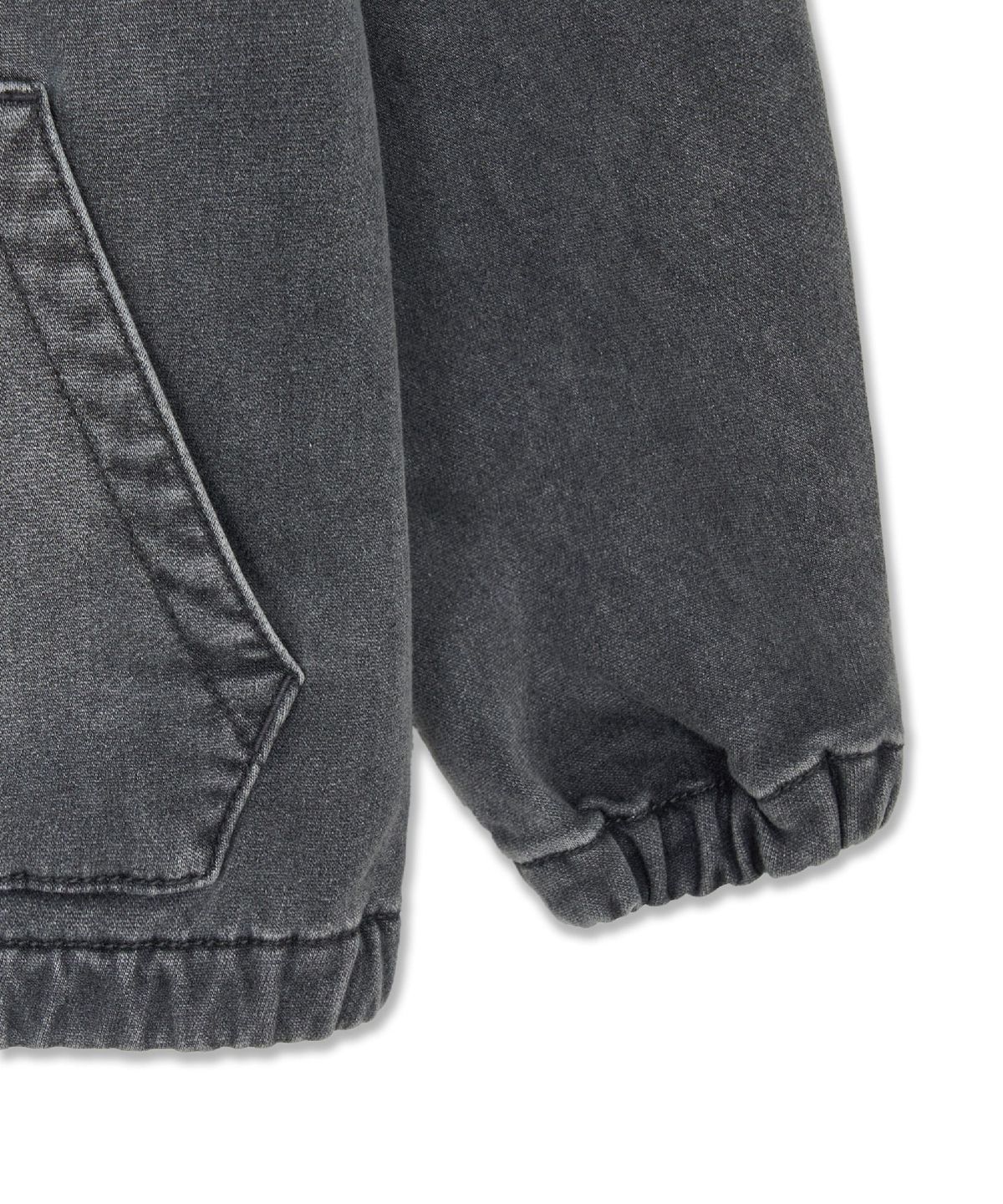 엠엘비 키즈(MLB KIDS) 스트릿 소프트 데님 기모 후드집업 NY (D.Charcoal Grey)