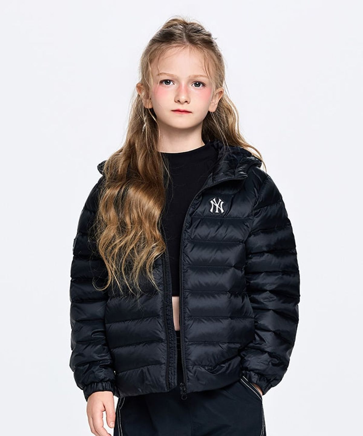 엠엘비 키즈(MLB KIDS) 스포티브 와펜 덕 경량다운 NY (Black)
