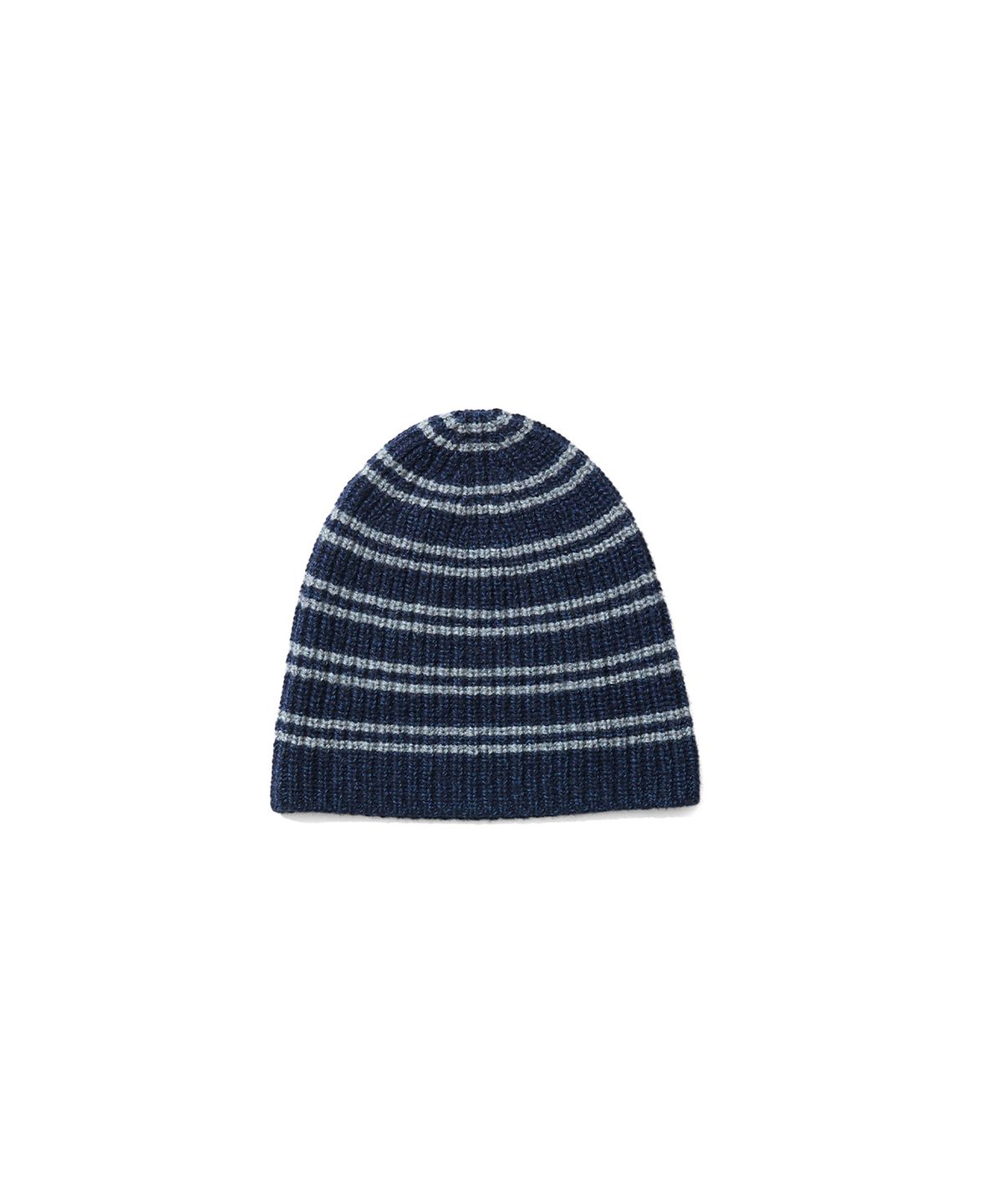 홀리선(HORLISUN) Haven Border Knit Beanie Melange Navy