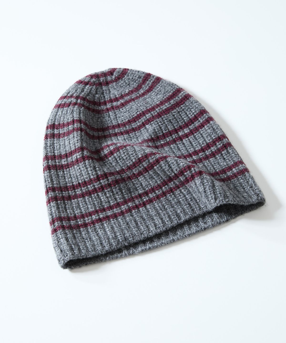 홀리선(HORLISUN) Haven Border Knit Beanie Melange Charcoal