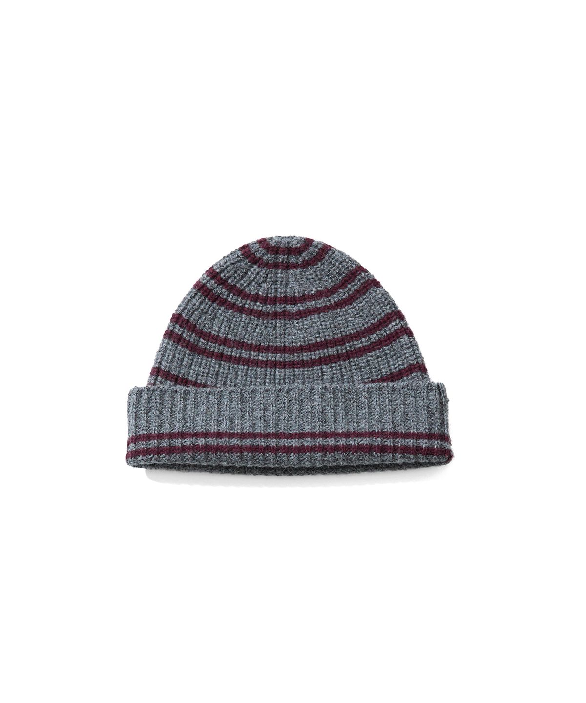 홀리선(HORLISUN) Haven Border Knit Beanie Melange Charcoal