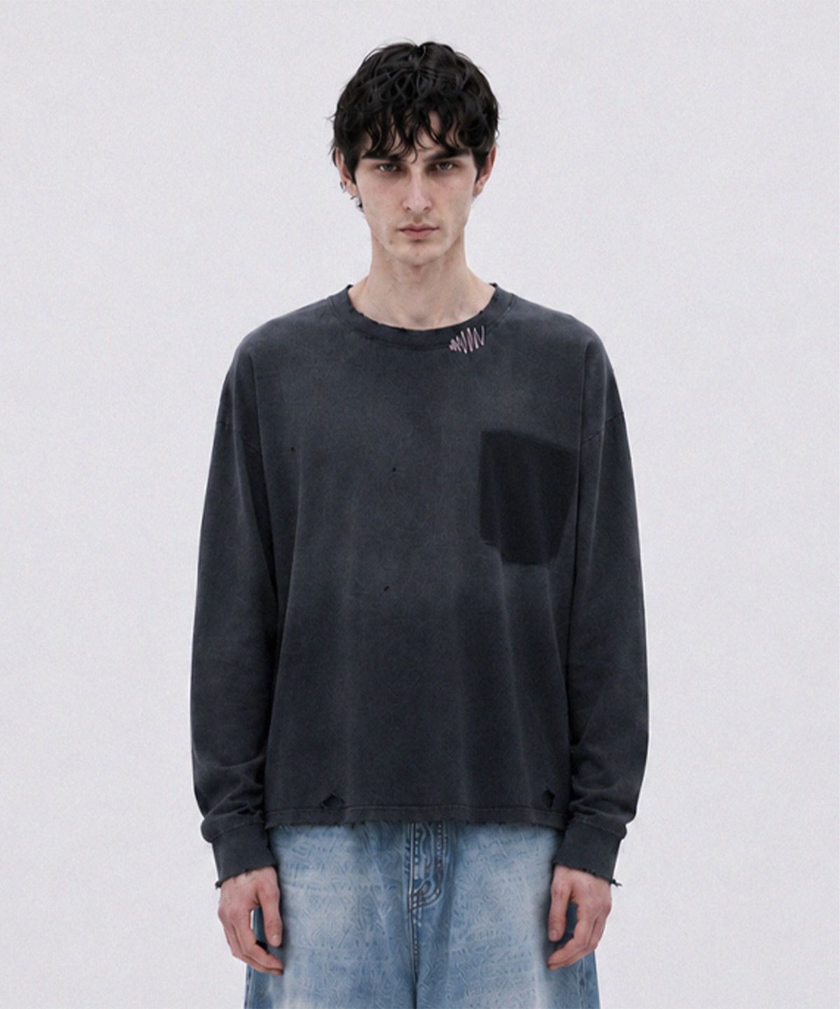 노드(NOD) None - Ghost pocket Long sleeve (Black)