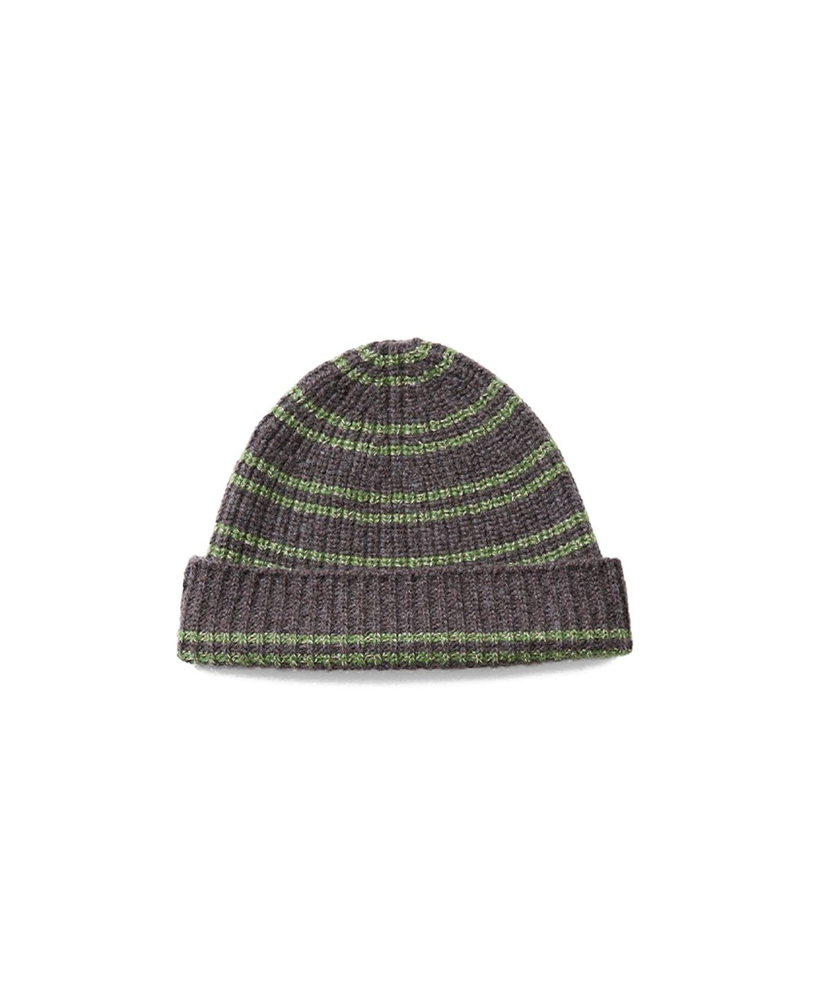 홀리선(HORLISUN) Haven Border Knit Beanie Matcha