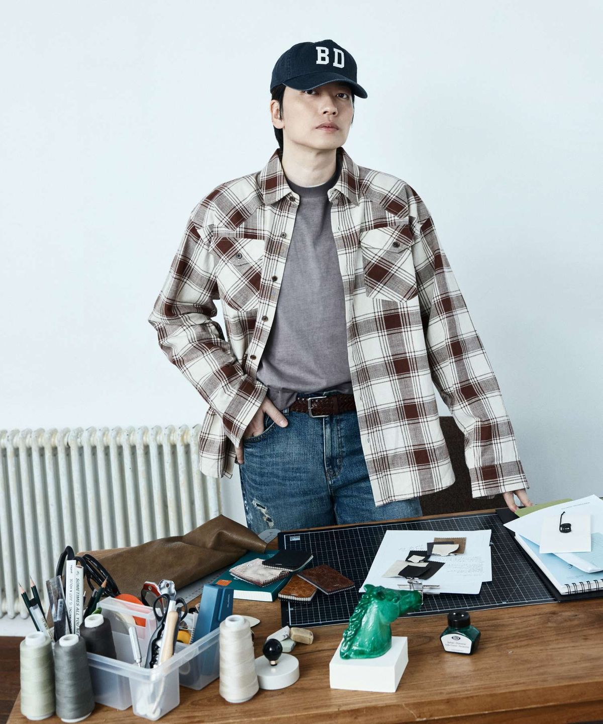 버커루(BUCKAROO) [이동휘 콜라보] 공용 체크 셔츠