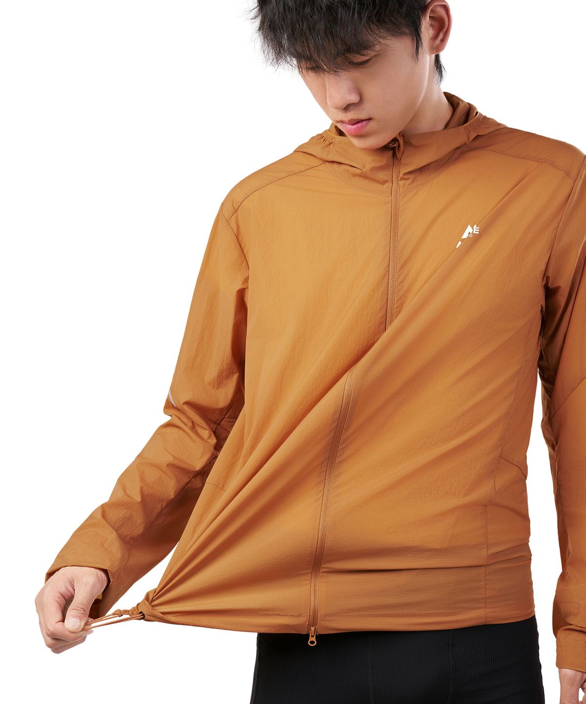 오니지(AONIJIE) [UV 프로텍션] 경량 러닝 바람막이 MJ75 (Camel Orange)