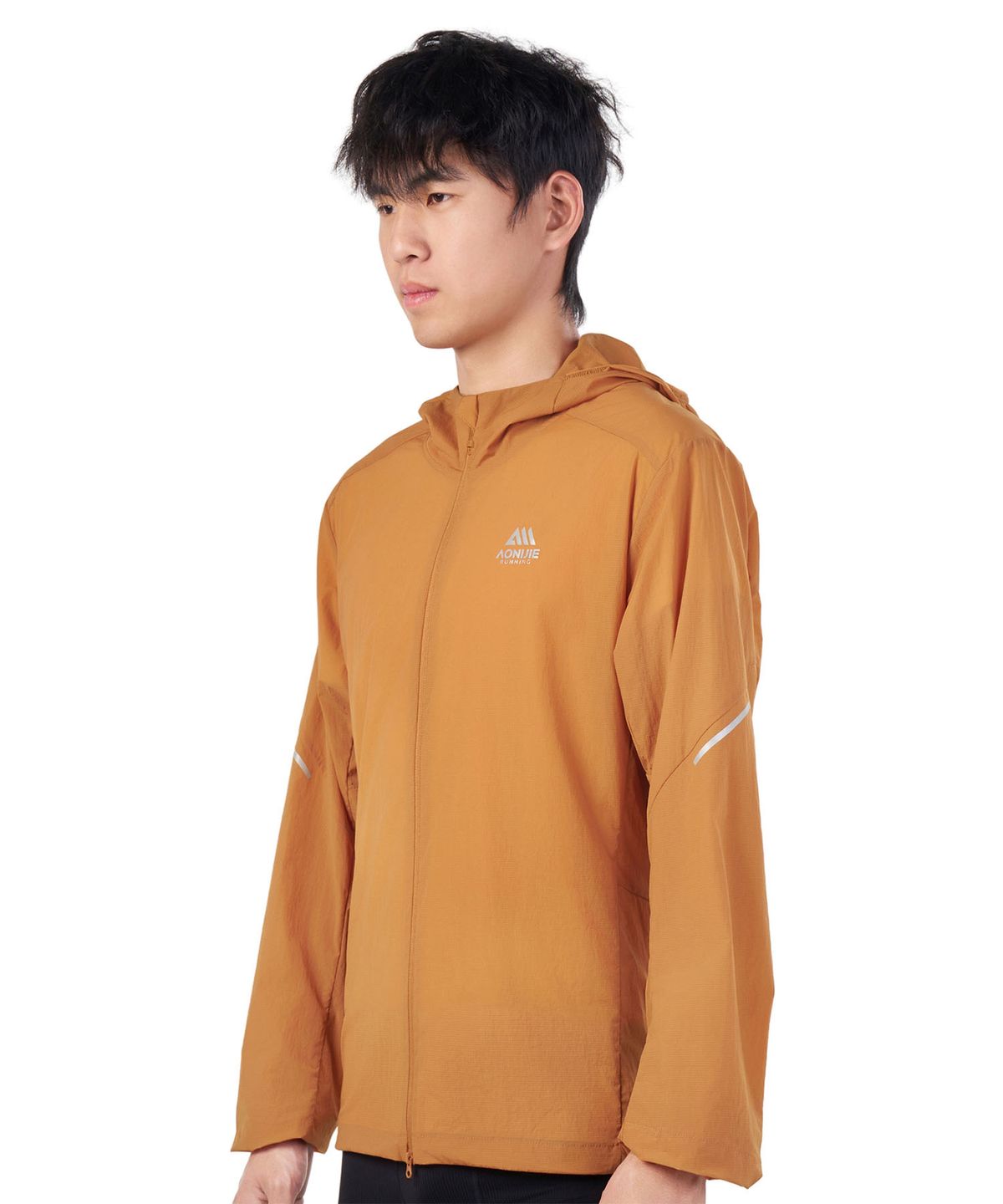 오니지(AONIJIE) [UV 프로텍션] 경량 러닝 바람막이 MJ75 (Camel Orange)