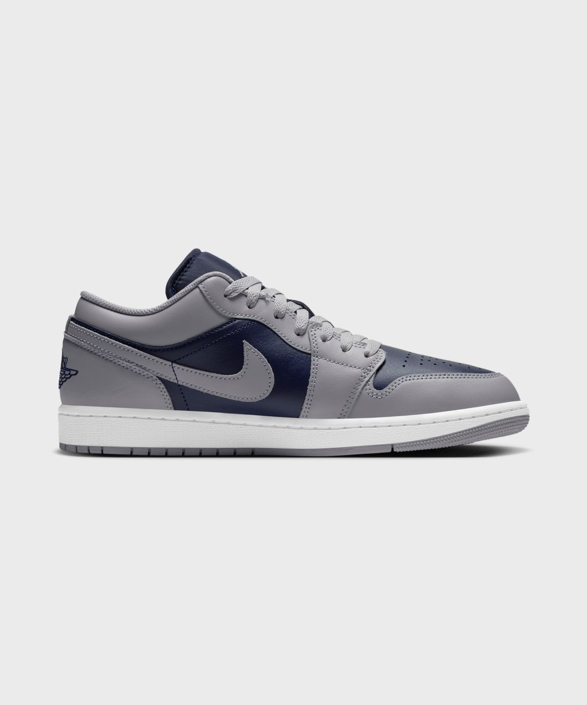 나이키(NIKE) 에어 조던 1 로우 M - 테크 그레이:화이트:칼리지 네이비 / 553558-058