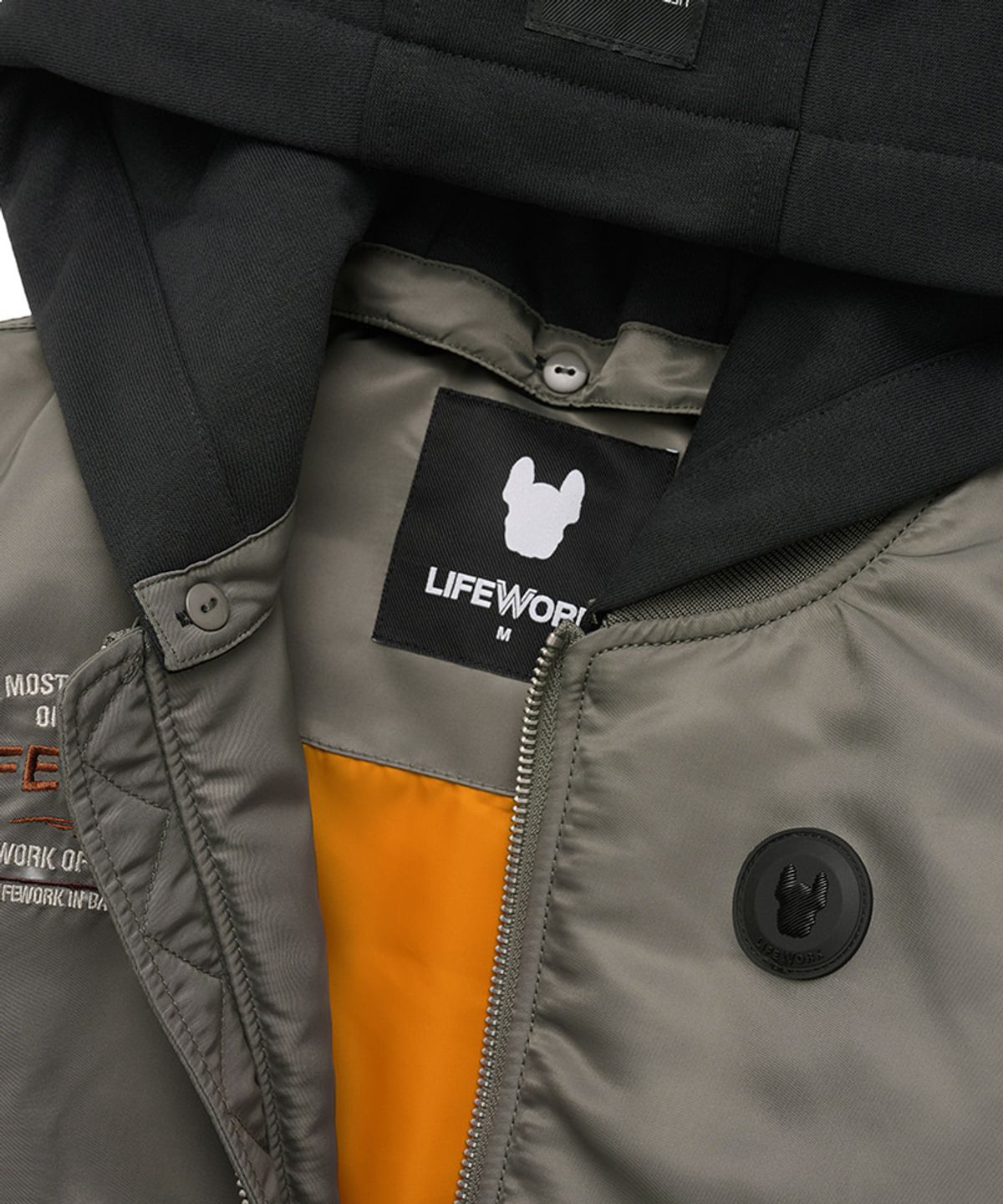 라이프워크 키즈(LIFEWORK KIDS) 키즈) AIRDOK 파일럿 봄버 후드 항공 점퍼