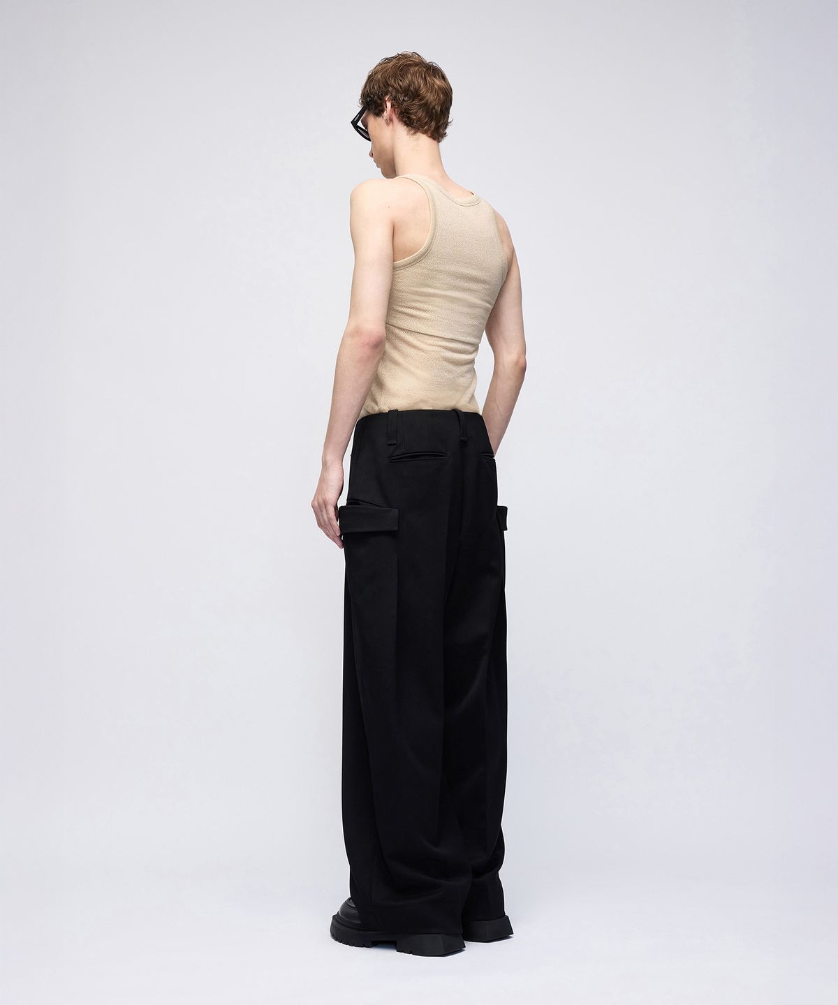 몰프(MORPH) Titane Front Zip Tailored Pants