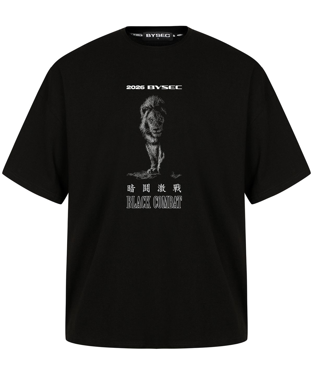 바이젝(BYSEC) [BYSEC X BLACKCOMBAT] 오버 코튼 라이언 숏슬리브