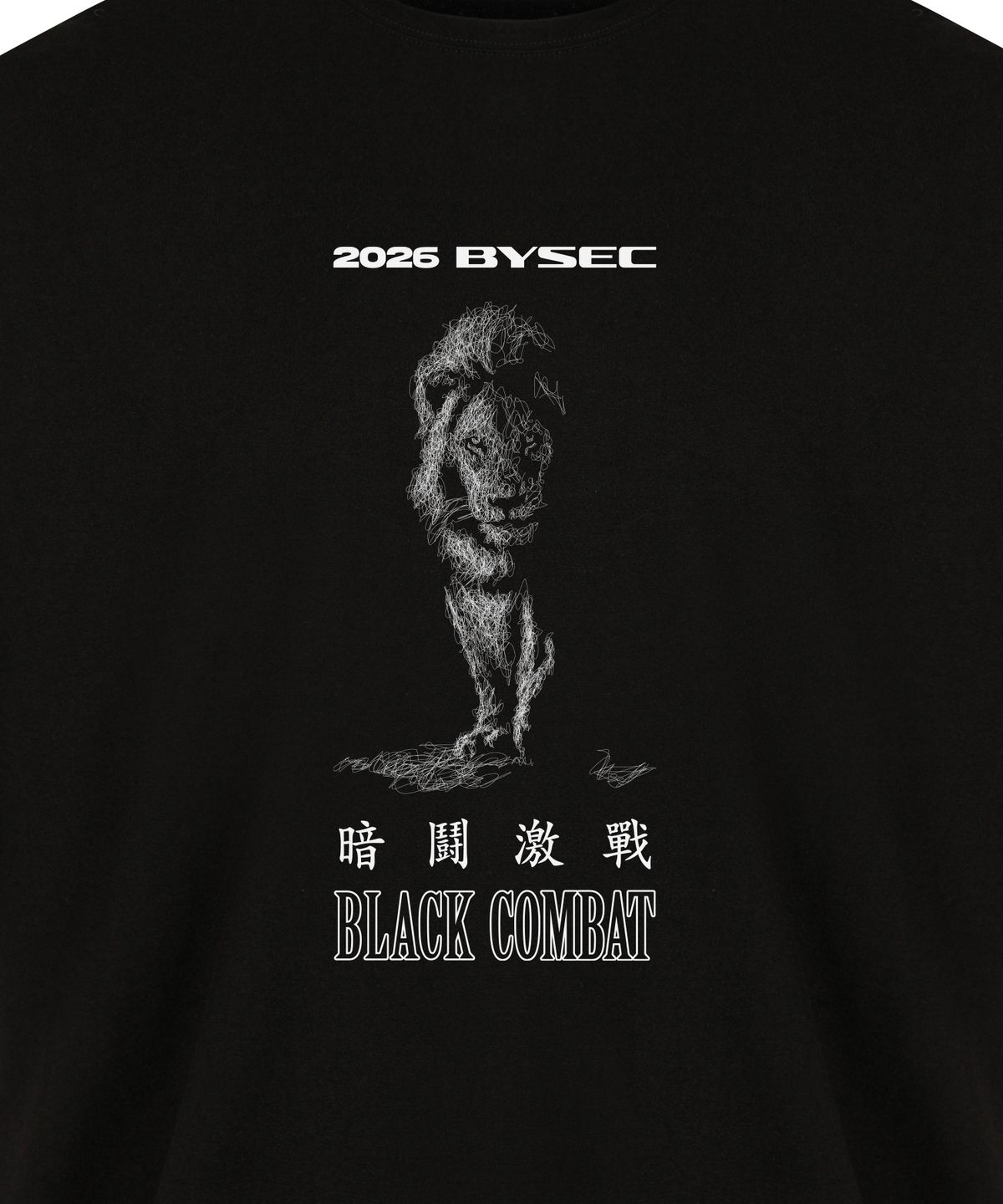 바이젝(BYSEC) [BYSEC X BLACKCOMBAT] 오버 코튼 라이언 숏슬리브