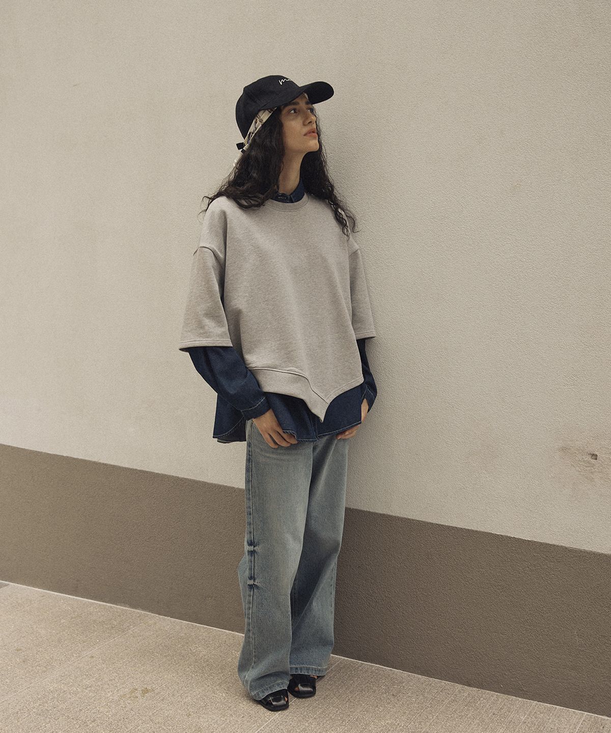 라펠 소로브(LAFELSORTOF) 레트로 워싱 데님 팬츠
