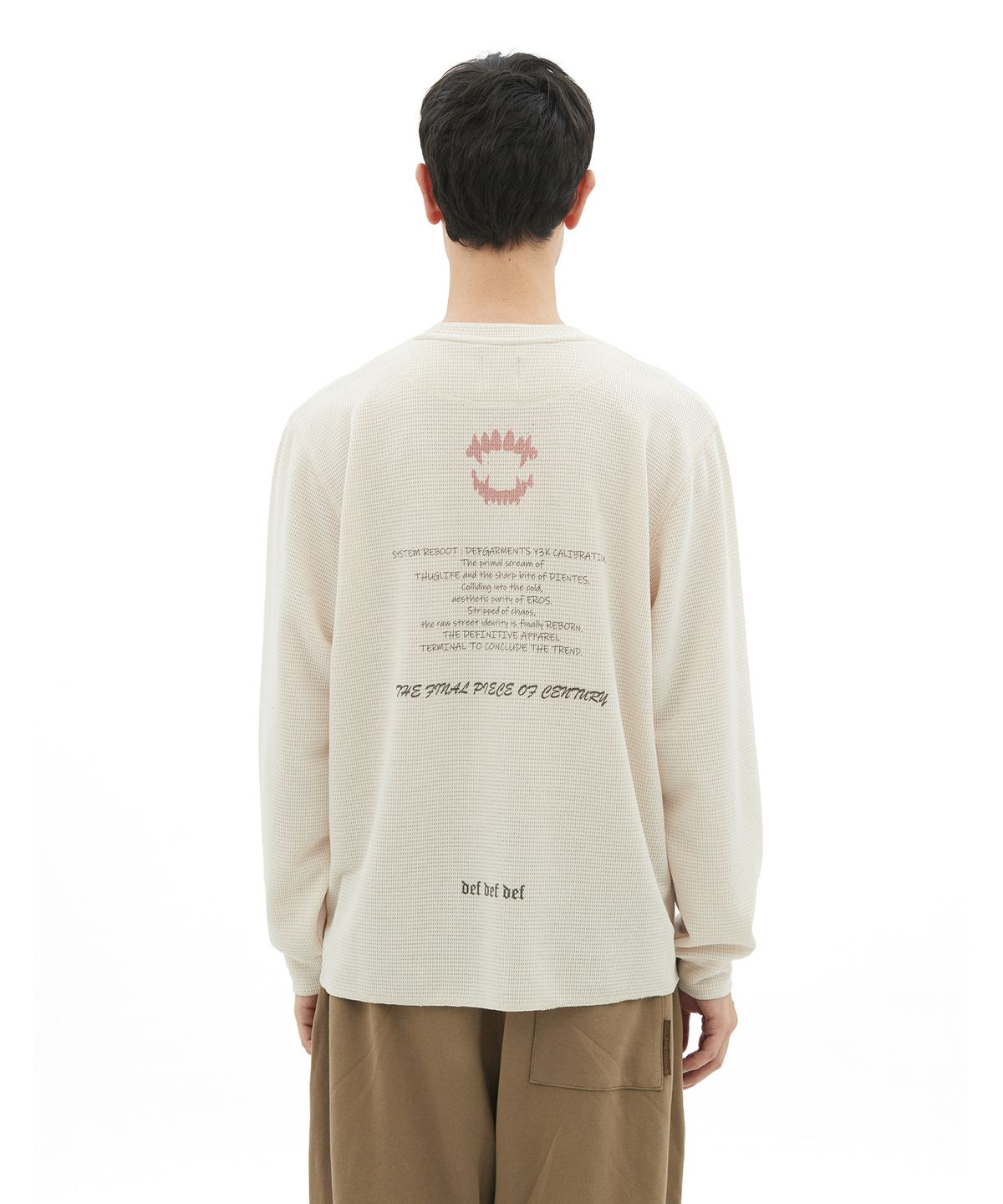 데프가먼츠(DEFGARMENTS) (DEFG X 홍또기) REBOOT WAFFLE LONGSLEEVE [3COLOR]