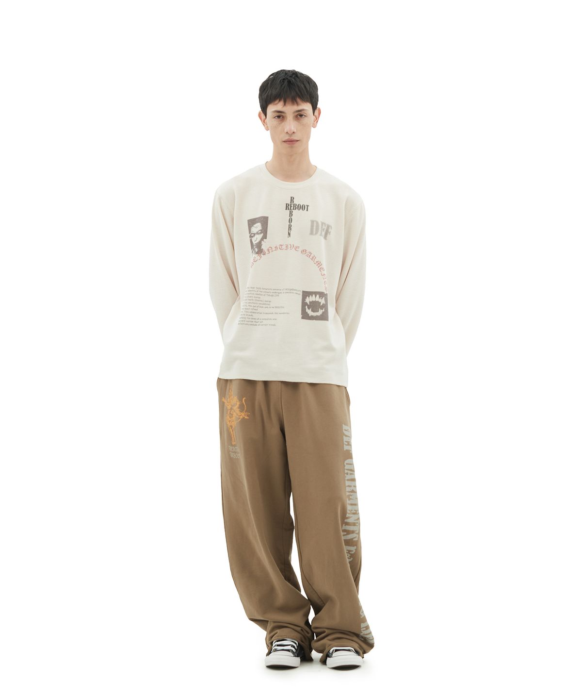 데프가먼츠(DEFGARMENTS) (DEFG X 홍또기) REBOOT WAFFLE LONGSLEEVE [3COLOR]