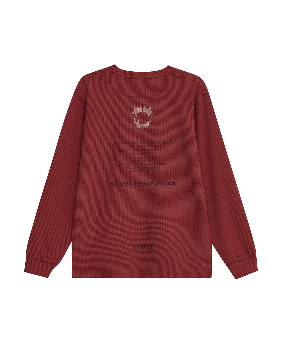 데프가먼츠(DEFGARMENTS) (DEFG X 홍또기) REBOOT WAFFLE LONGSLEEVE [3COLOR]