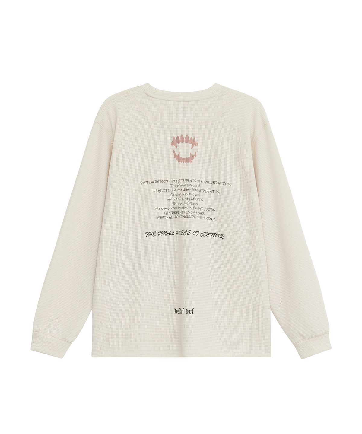 데프가먼츠(DEFGARMENTS) (DEFG X 홍또기) REBOOT WAFFLE LONGSLEEVE [3COLOR]