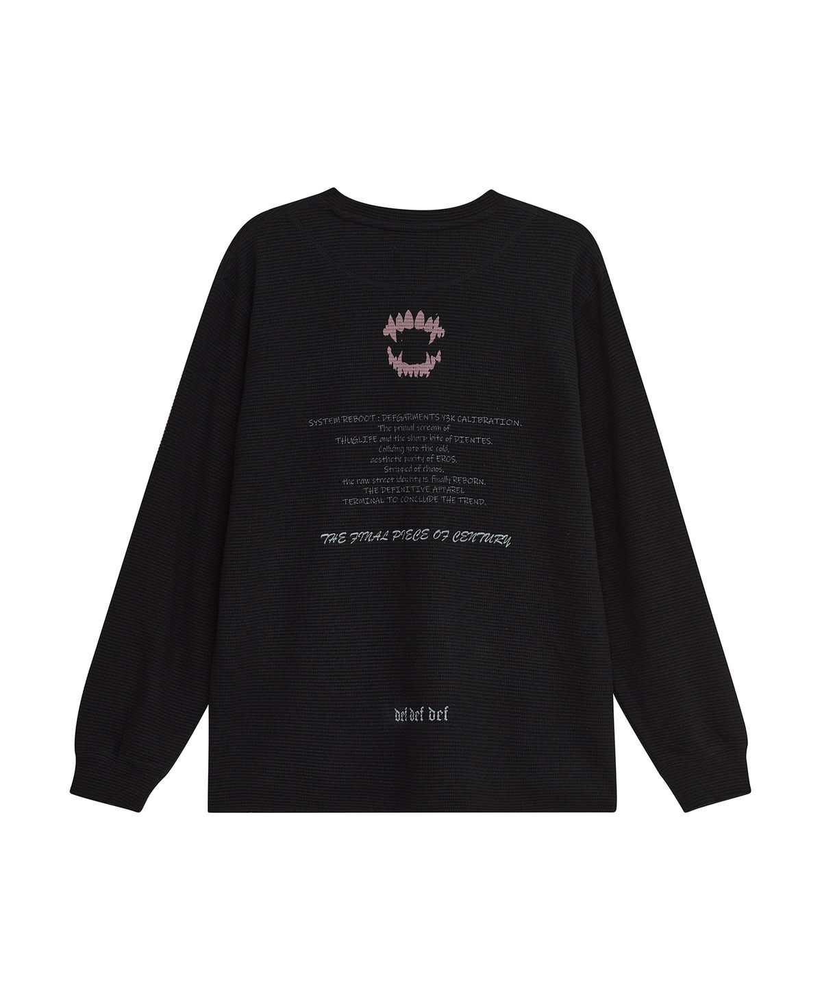 데프가먼츠(DEFGARMENTS) (DEFG X 홍또기) REBOOT WAFFLE LONGSLEEVE [3COLOR]