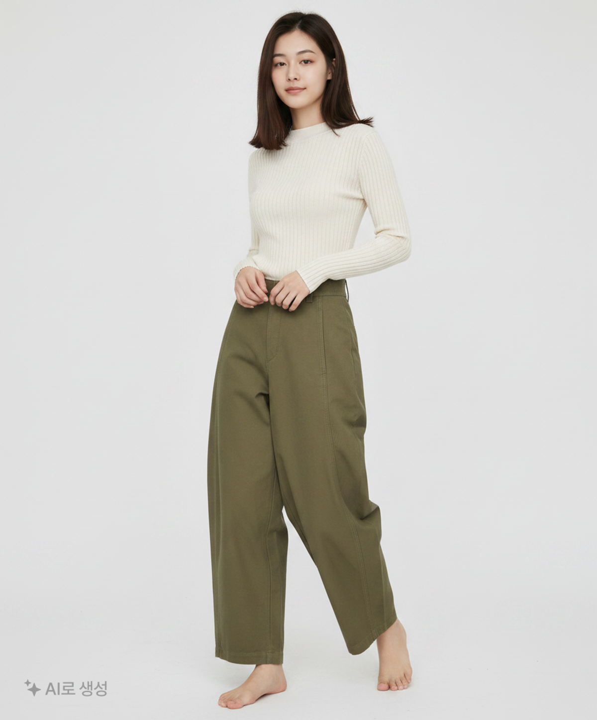 유니클로(UNIQLO) 코튼 팬츠 XS