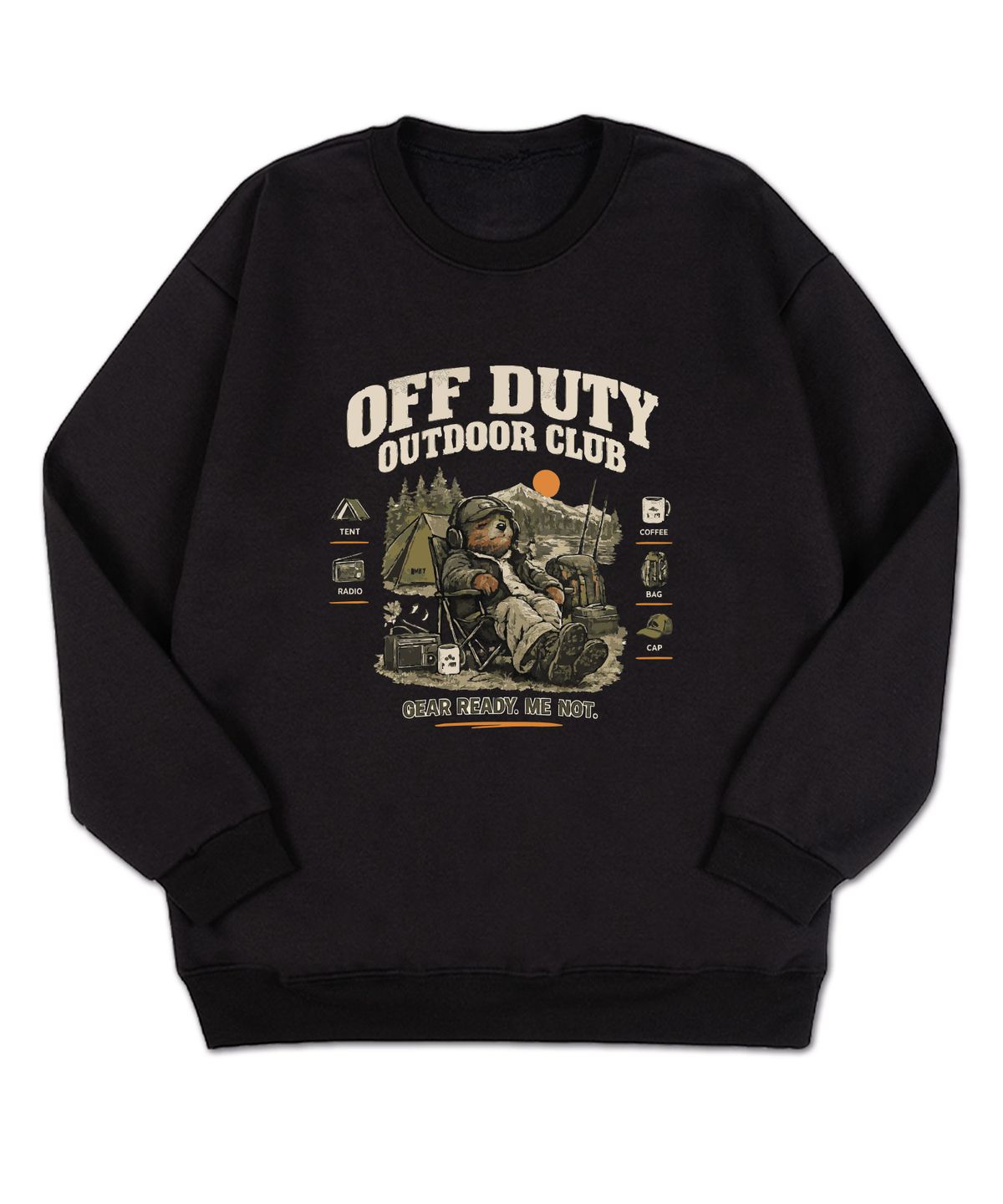 비마이티(BEMIGHTY) OFF DUTY 오버핏 특양면 스웨트셔츠 다크그레이