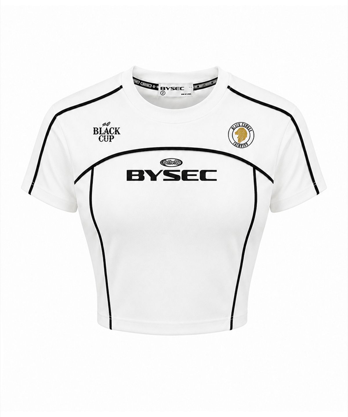 바이젝(BYSEC) [BYSEC X BLACKCOMBAT] POLYSPAN PING CROP T-SHIRTS