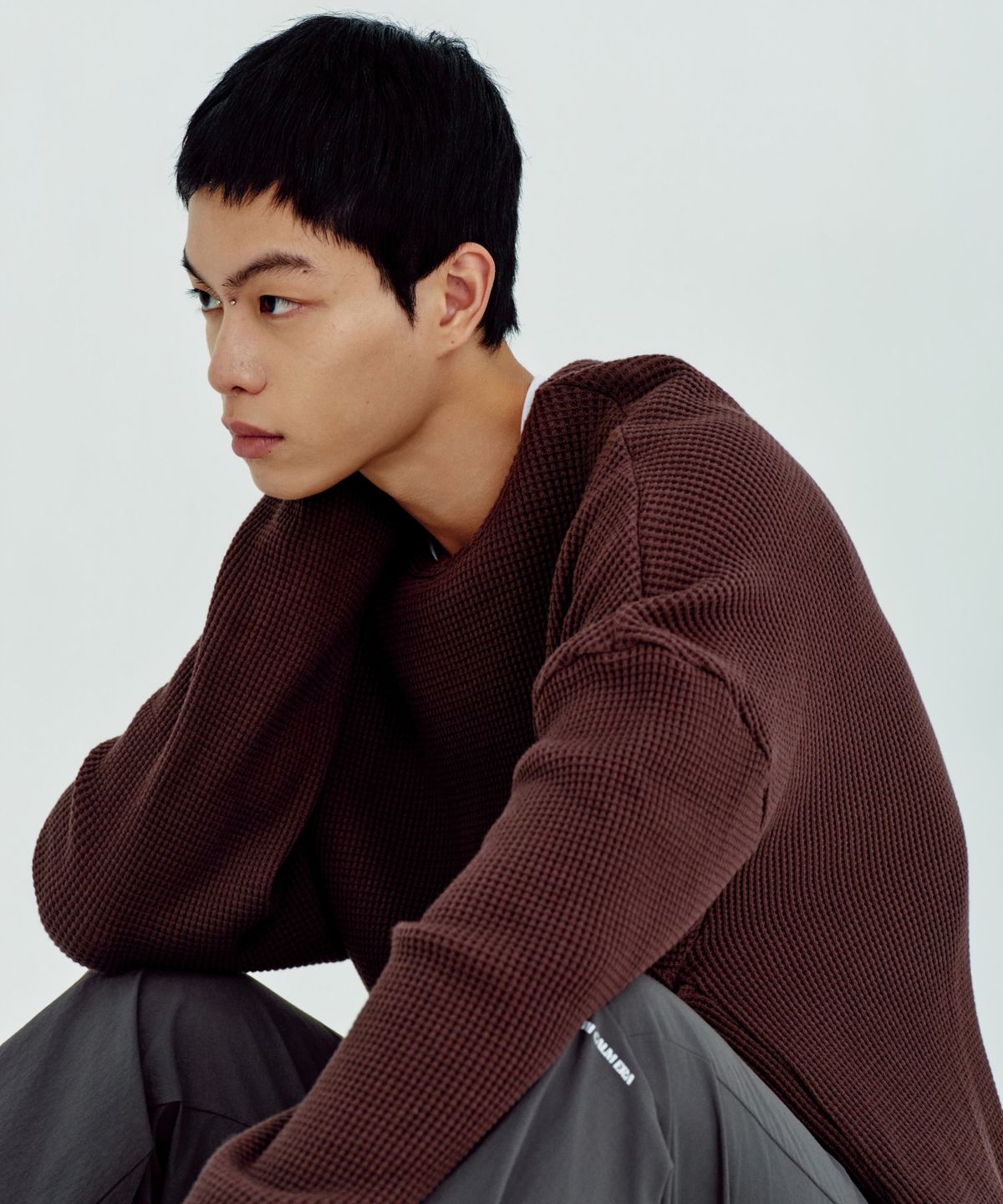 얼스캄에라(EARTH CALM ERA) 와플 오버핏 롱슬리브_2컬러