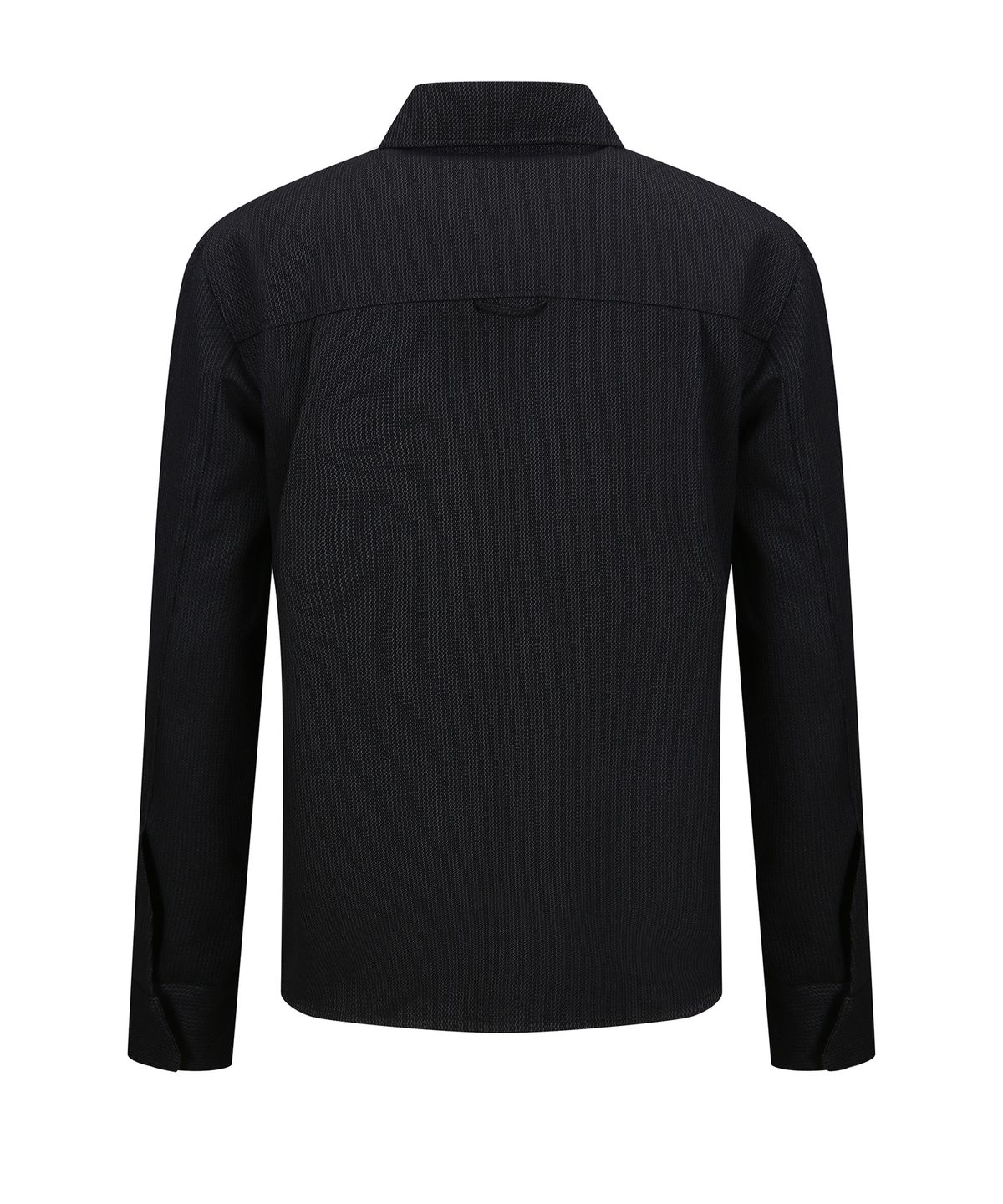 몰프(MORPH) Divided Wool Jacquard Zip Shirt