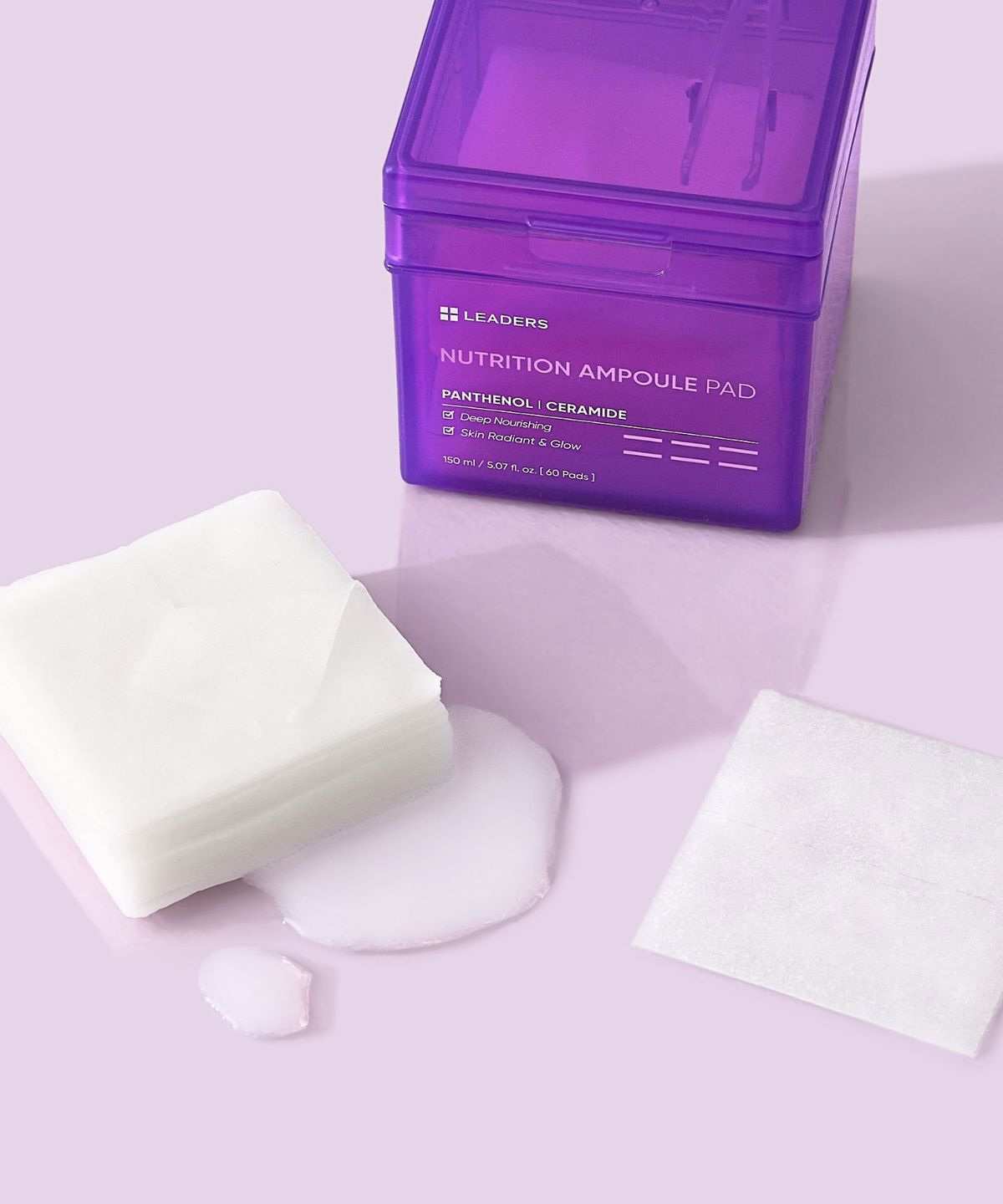리더스코스메틱(LEADERS COSMETICS) 사각패드 진정 모공 잡티 보습 4종 (본품1+리필2)