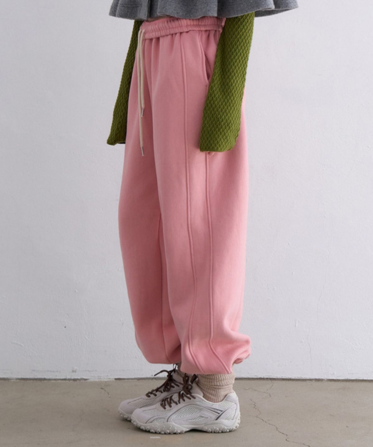 뮈르뮈르(MURMURE) 세퍼레이트 기모 조거 팬츠_Separate Pants_Mustard