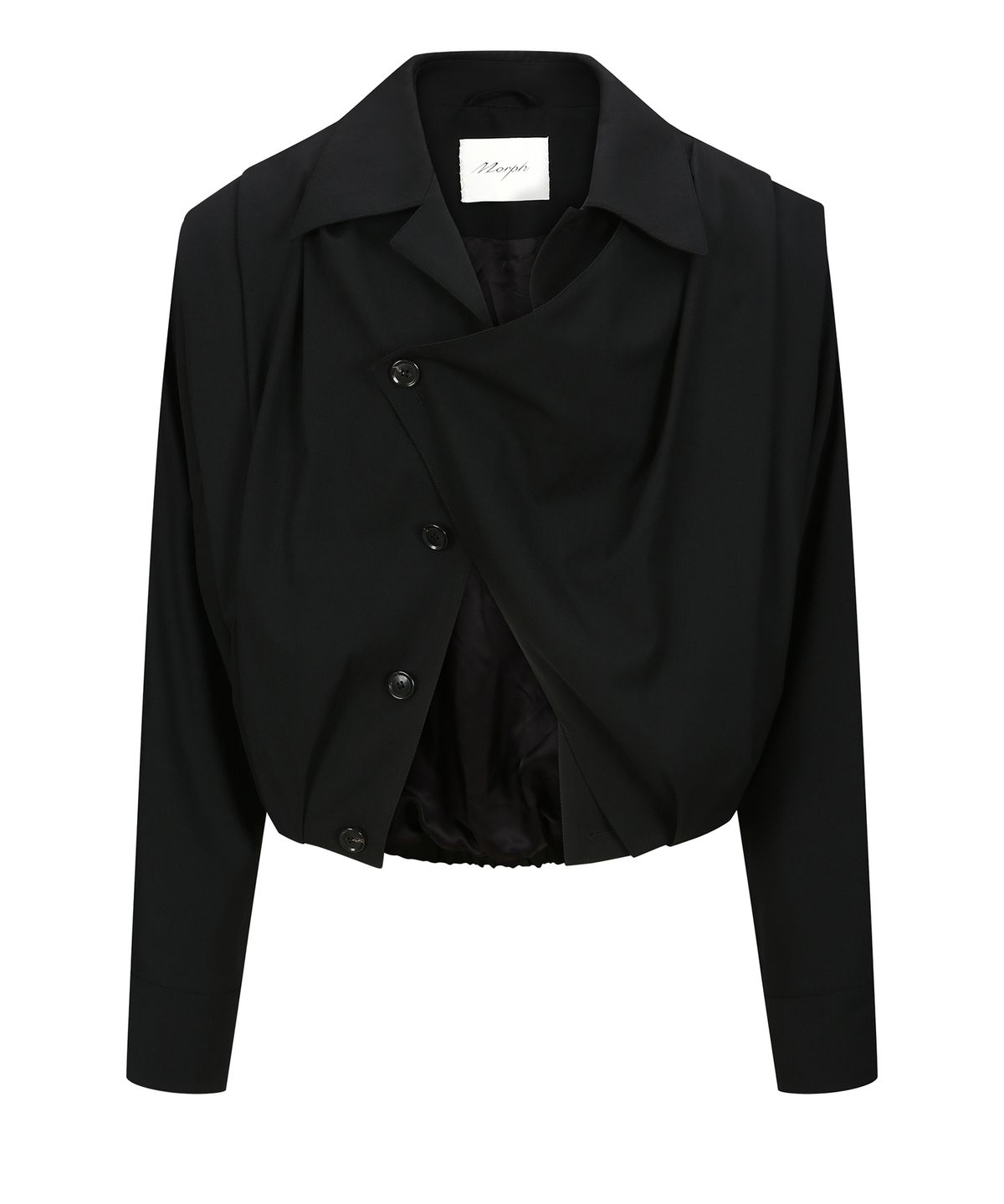 몰프(MORPH) Organism Wool Draped Blouson