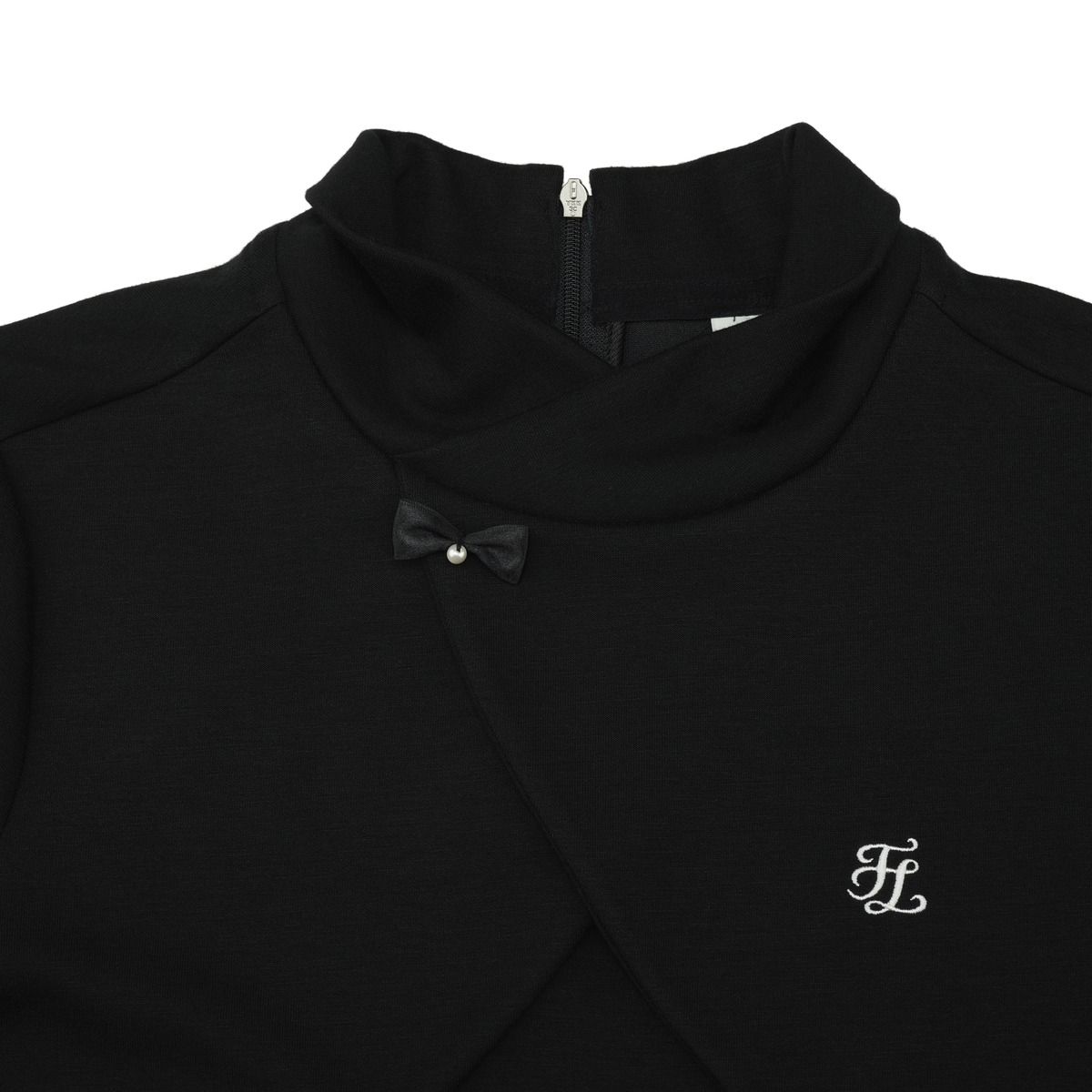 페어라이어 골프(FAIRLIAR GOLF) 레이어드 볼레로 티셔츠 (블랙)
