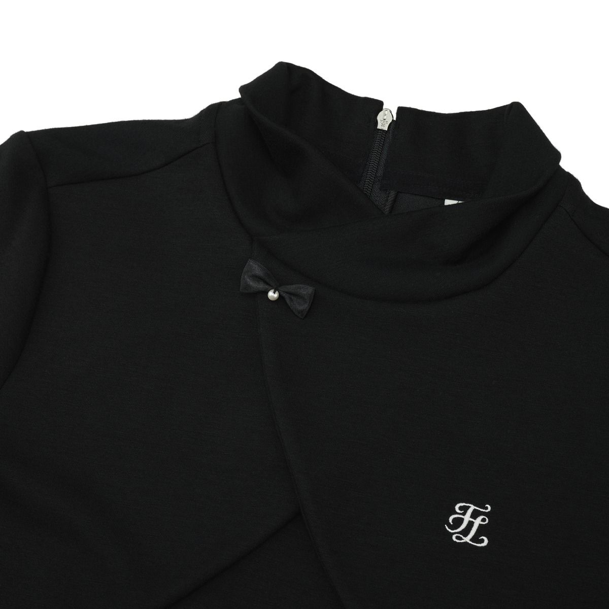 페어라이어 골프(FAIRLIAR GOLF) 레이어드 볼레로 티셔츠 (블랙)