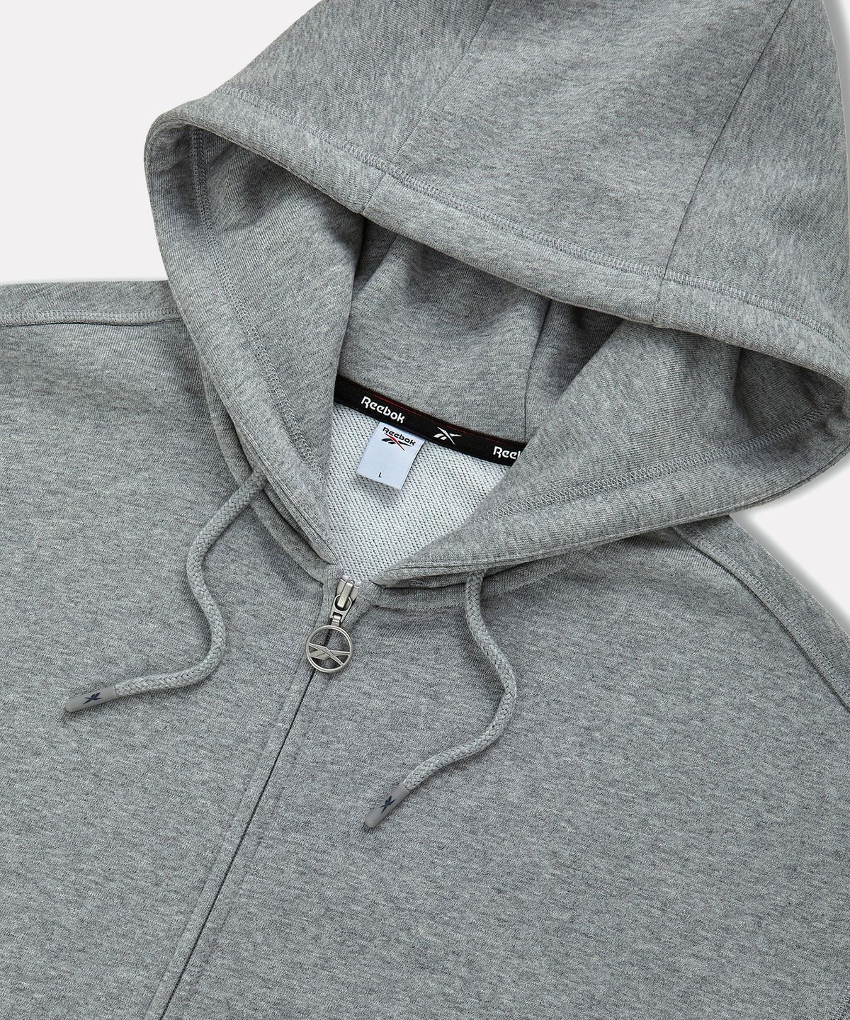 리복(REEBOK) [리복x발란사] 그래픽 후드 집업 - 그레이