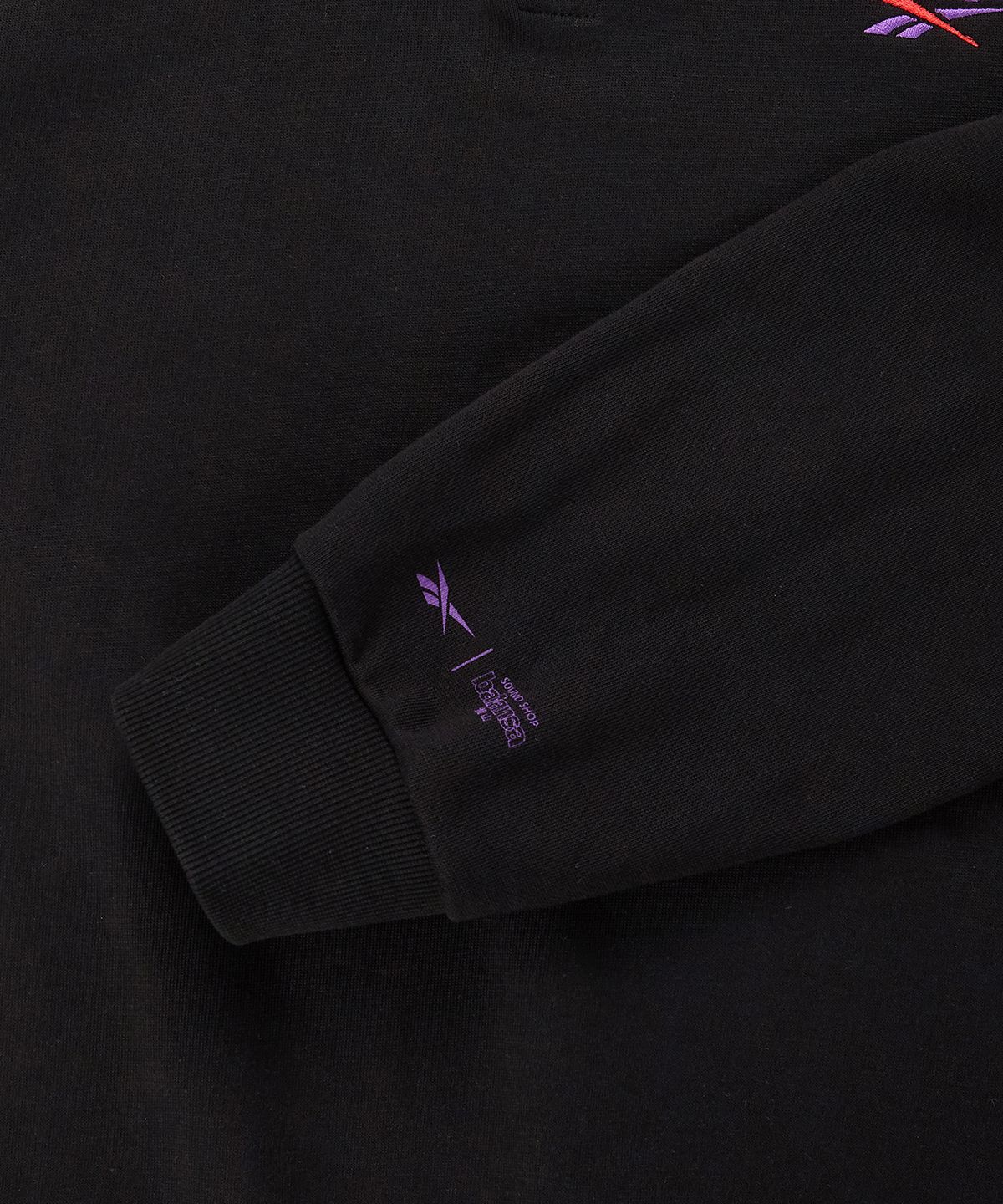 리복(REEBOK) [리복x발란사] 그래픽 하프 집업 - 블랙