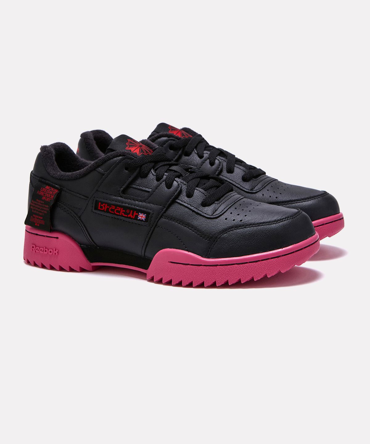 리복(REEBOK) [리복x발란사] 워크아웃 플러스 리플 - 블랙