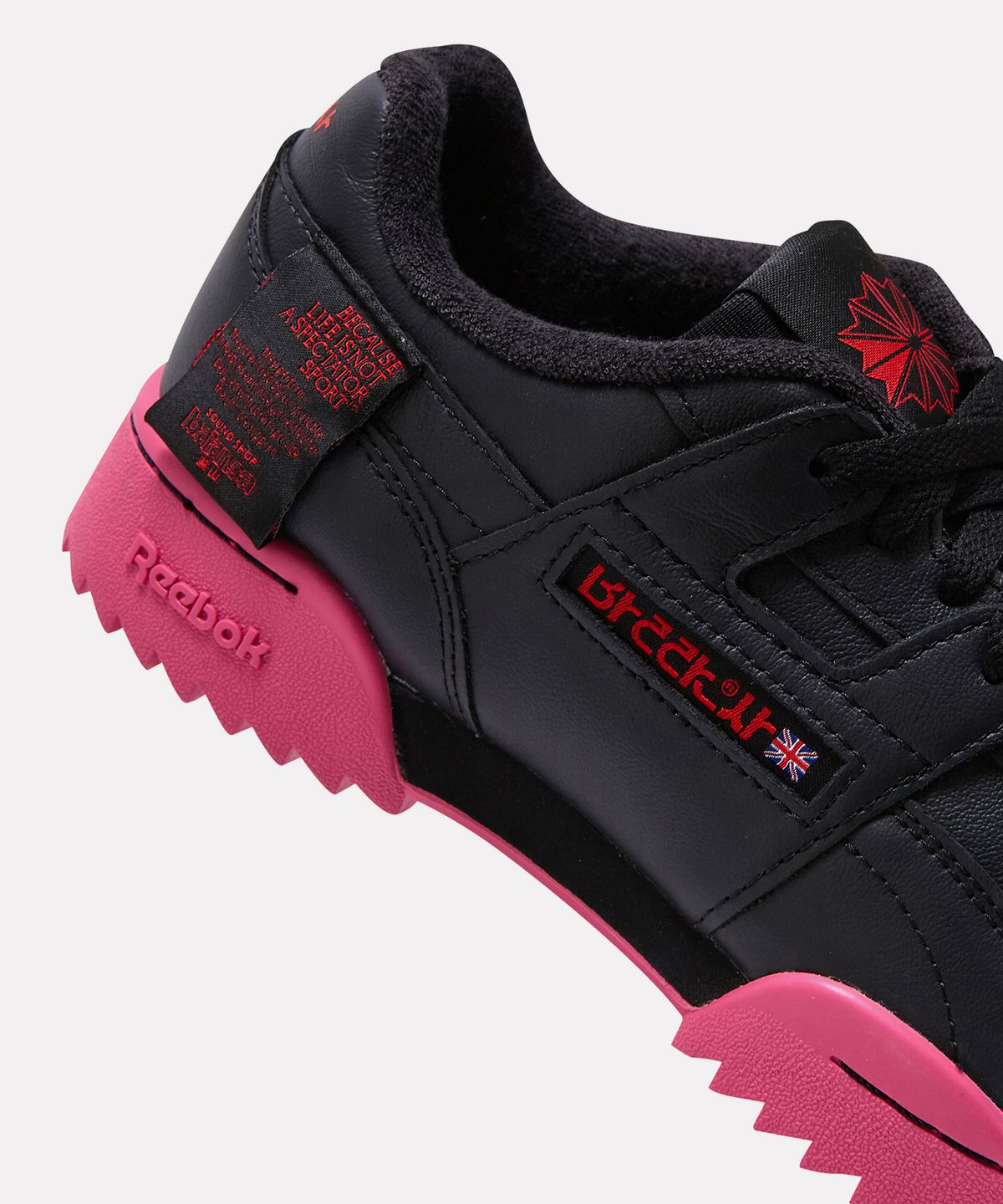 리복(REEBOK) [리복x발란사] 워크아웃 플러스 리플 - 블랙