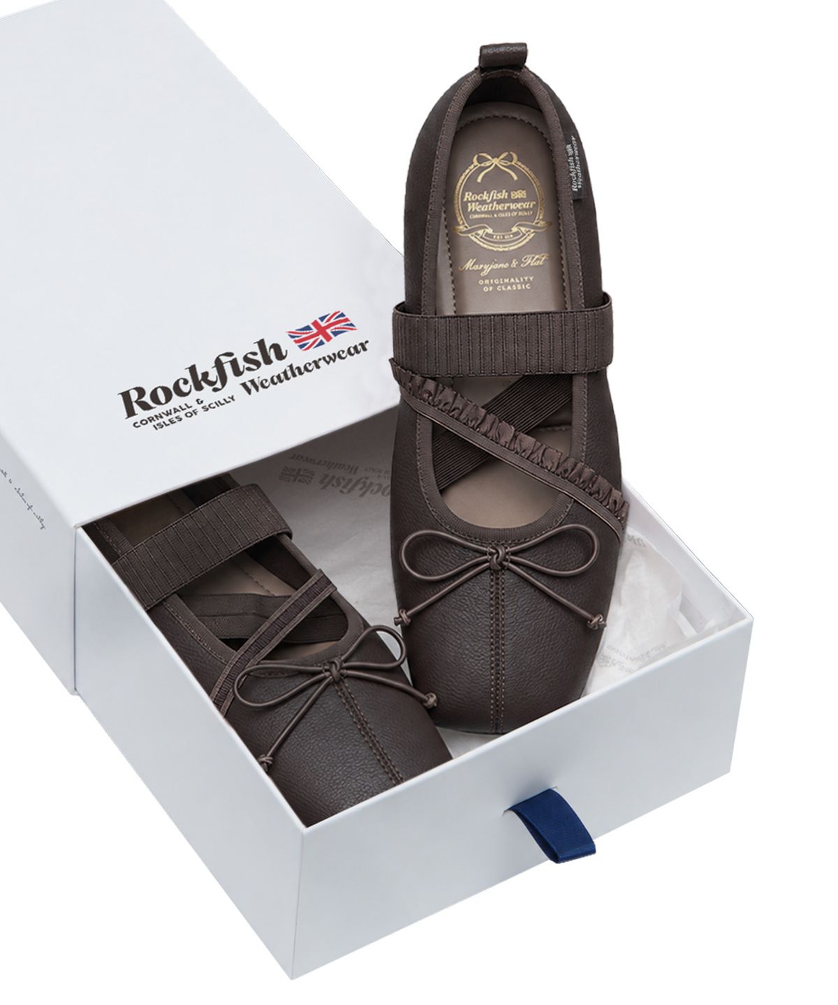 락피쉬웨더웨어(ROCKFISH WEATHERWEAR) BANDING BALLET FLATS(LEATHER) - 4 colors
