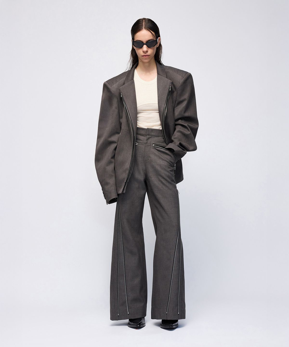 몰프(MORPH) Titane Zip Tailored Jacket